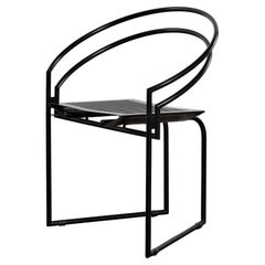 Postmodern black Latonda Chair by Mario Botta for Alias