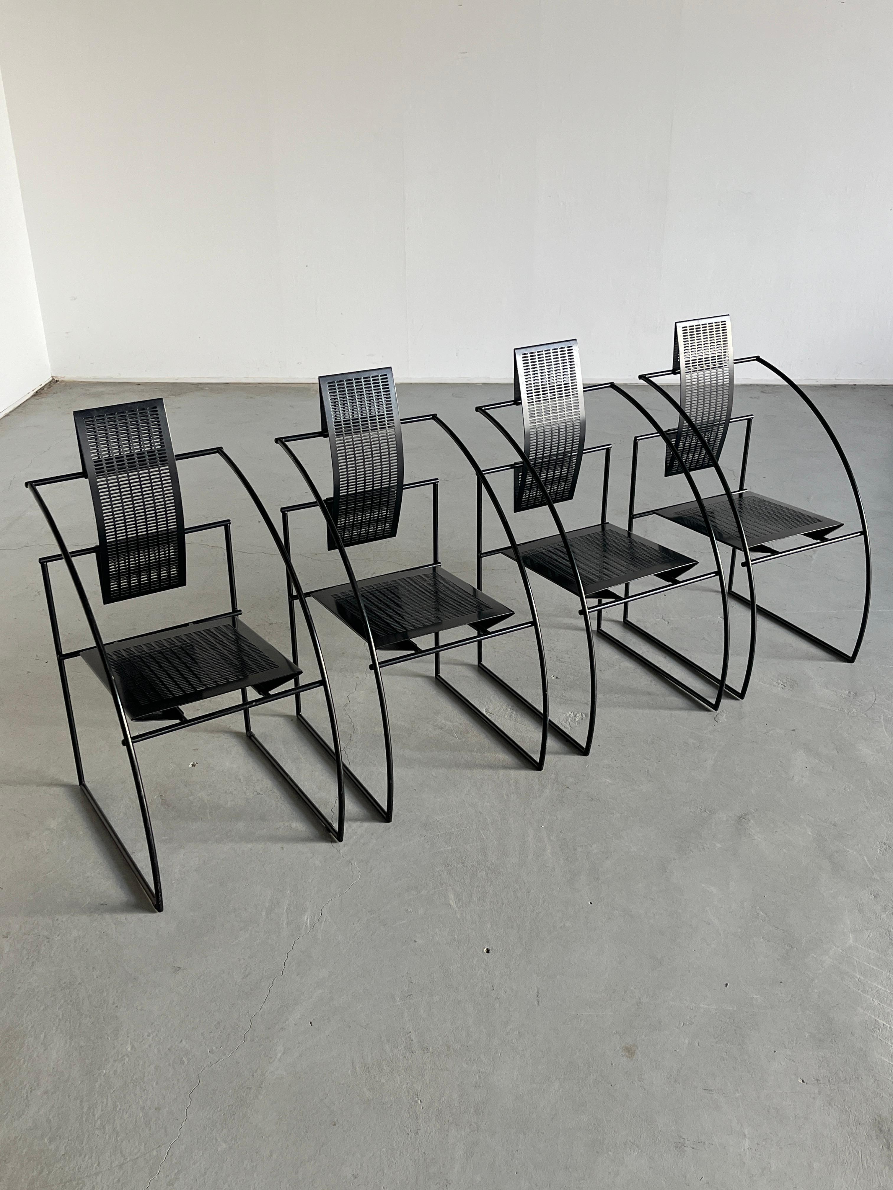 italien Fauteuil postmoderne noir 