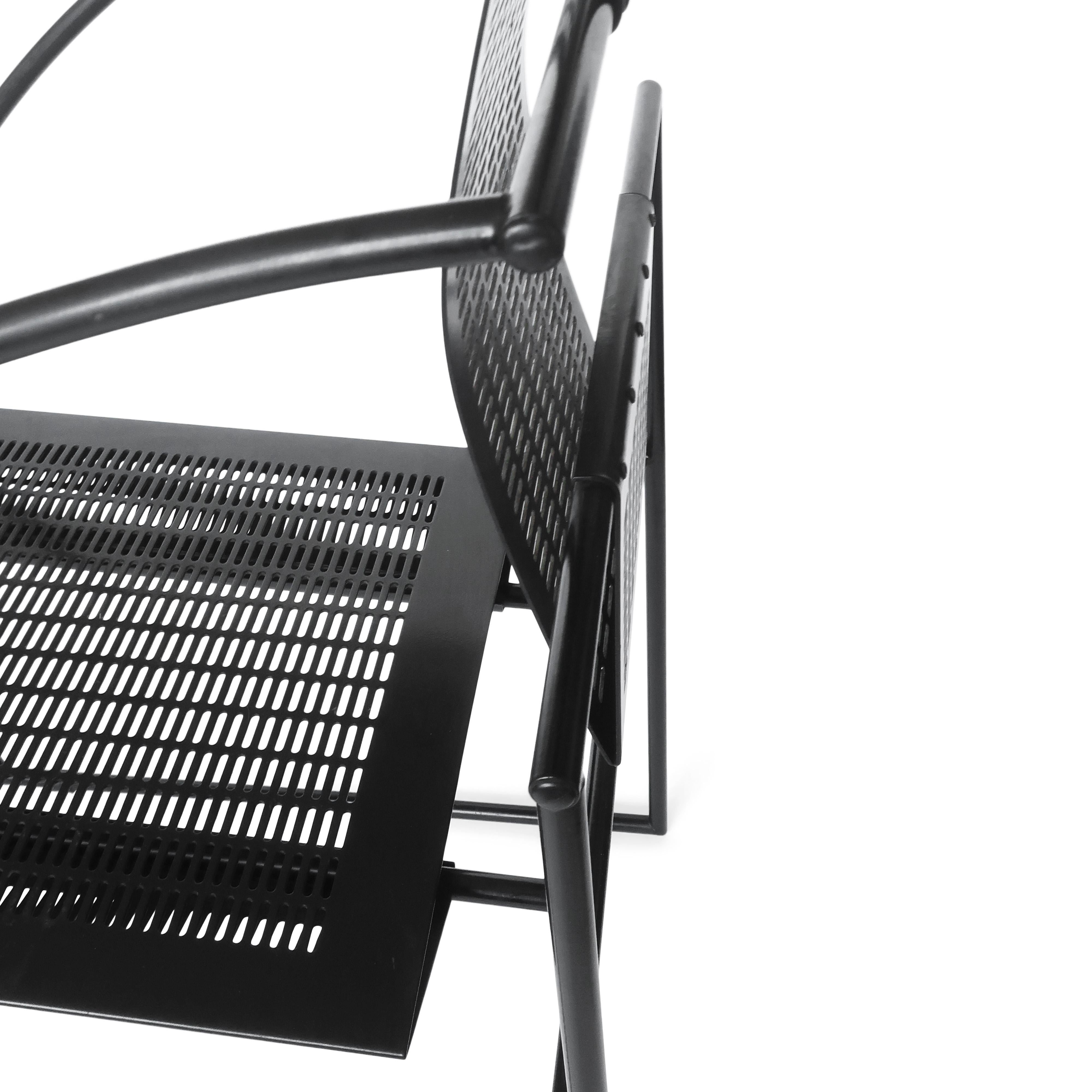Postmodern Black Quinta Chair by Mario Botta for Alias, '1985' 4