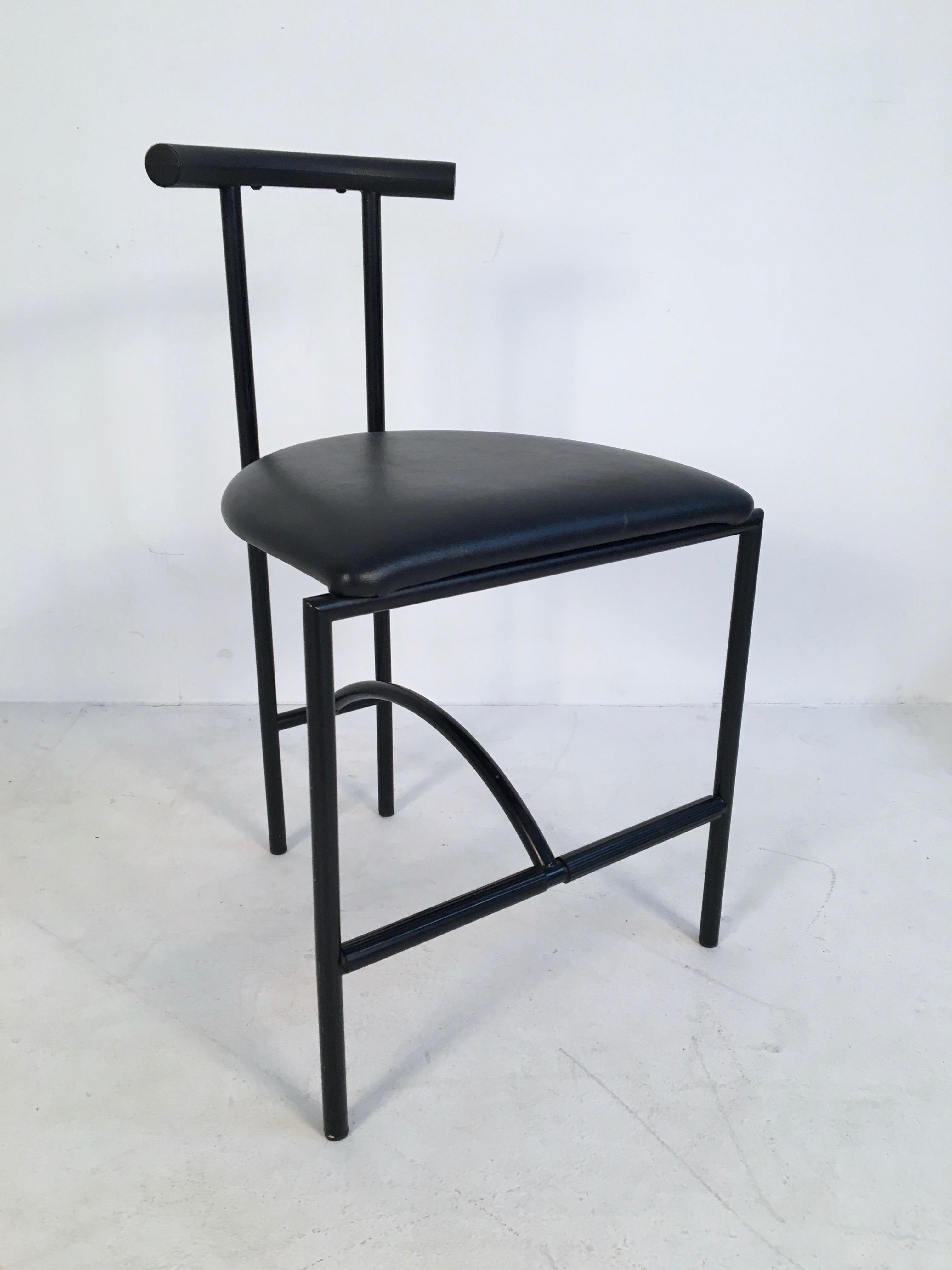 Postmodern Black 'Tokyo' Chair by Rodney Kinsman for OMK, England, circa 1980 For Sale 4