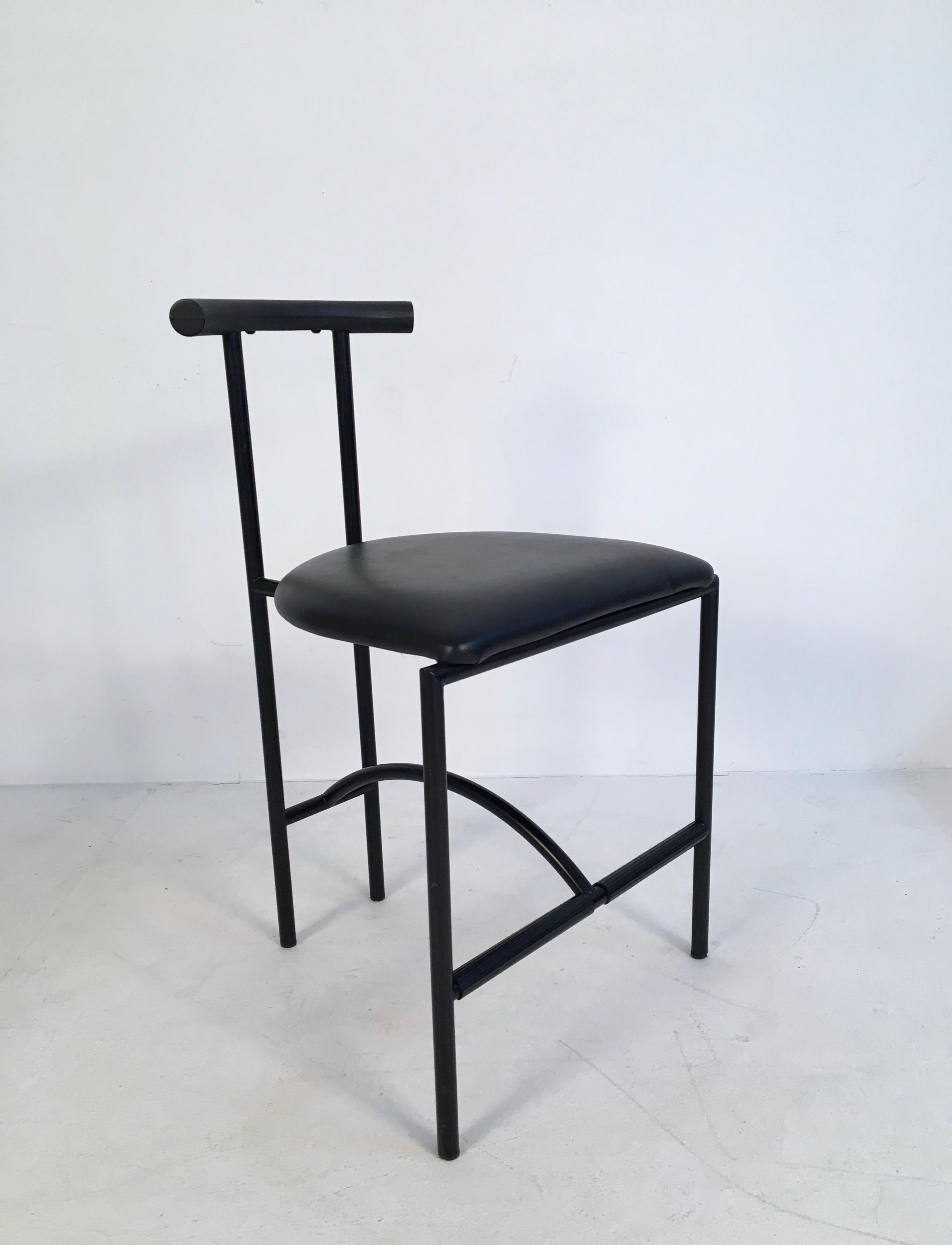 Post-Modern Postmodern Black 'Tokyo' Chair by Rodney Kinsman for OMK, England, circa 1980 For Sale