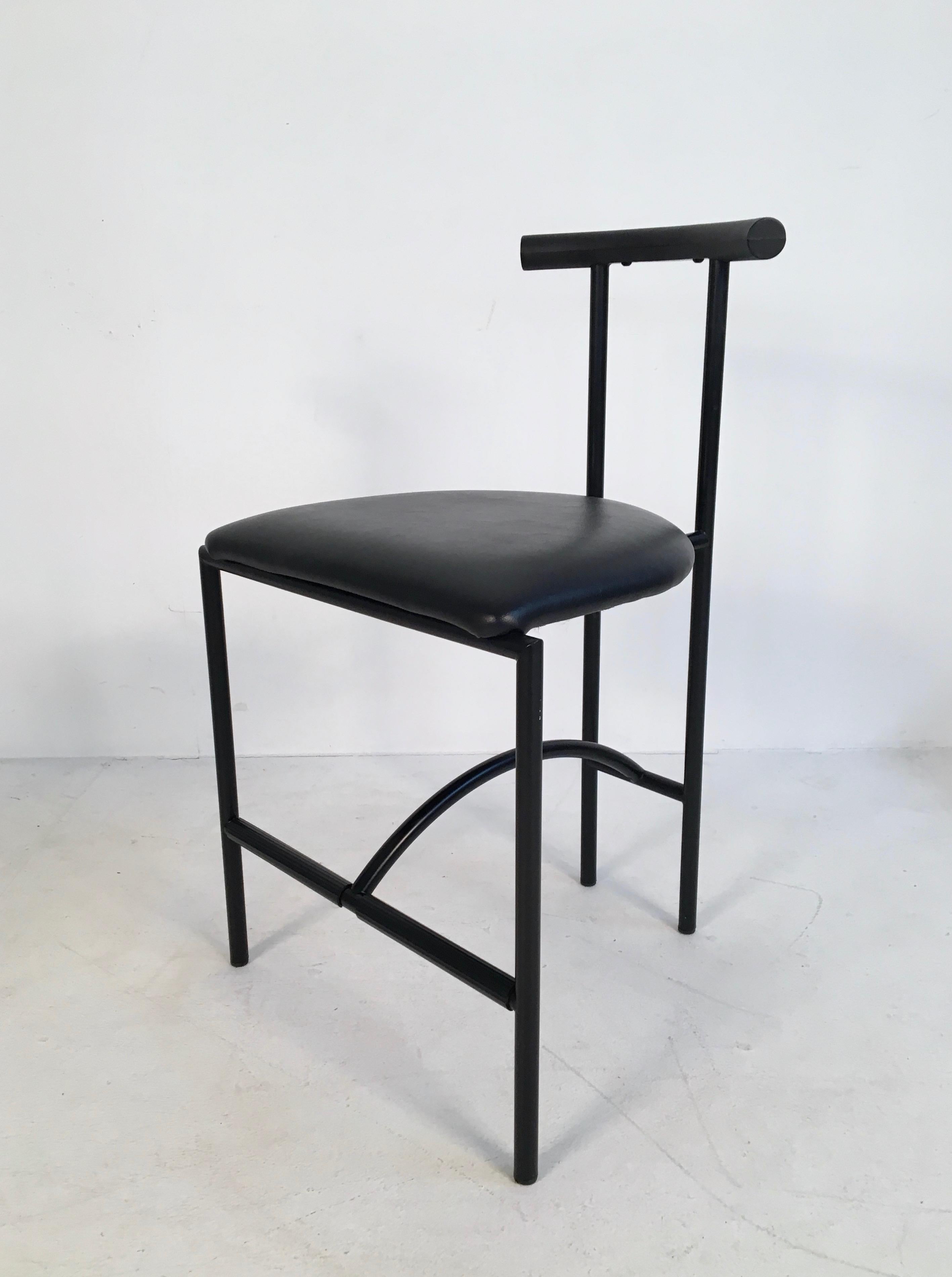 English Postmodern Black 'Tokyo' Chair by Rodney Kinsman for OMK, England, circa 1980 For Sale