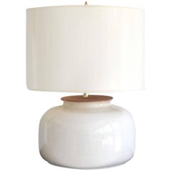 Postmodern Blanc de Chine Ceramic Gourd Form Table Lamp
