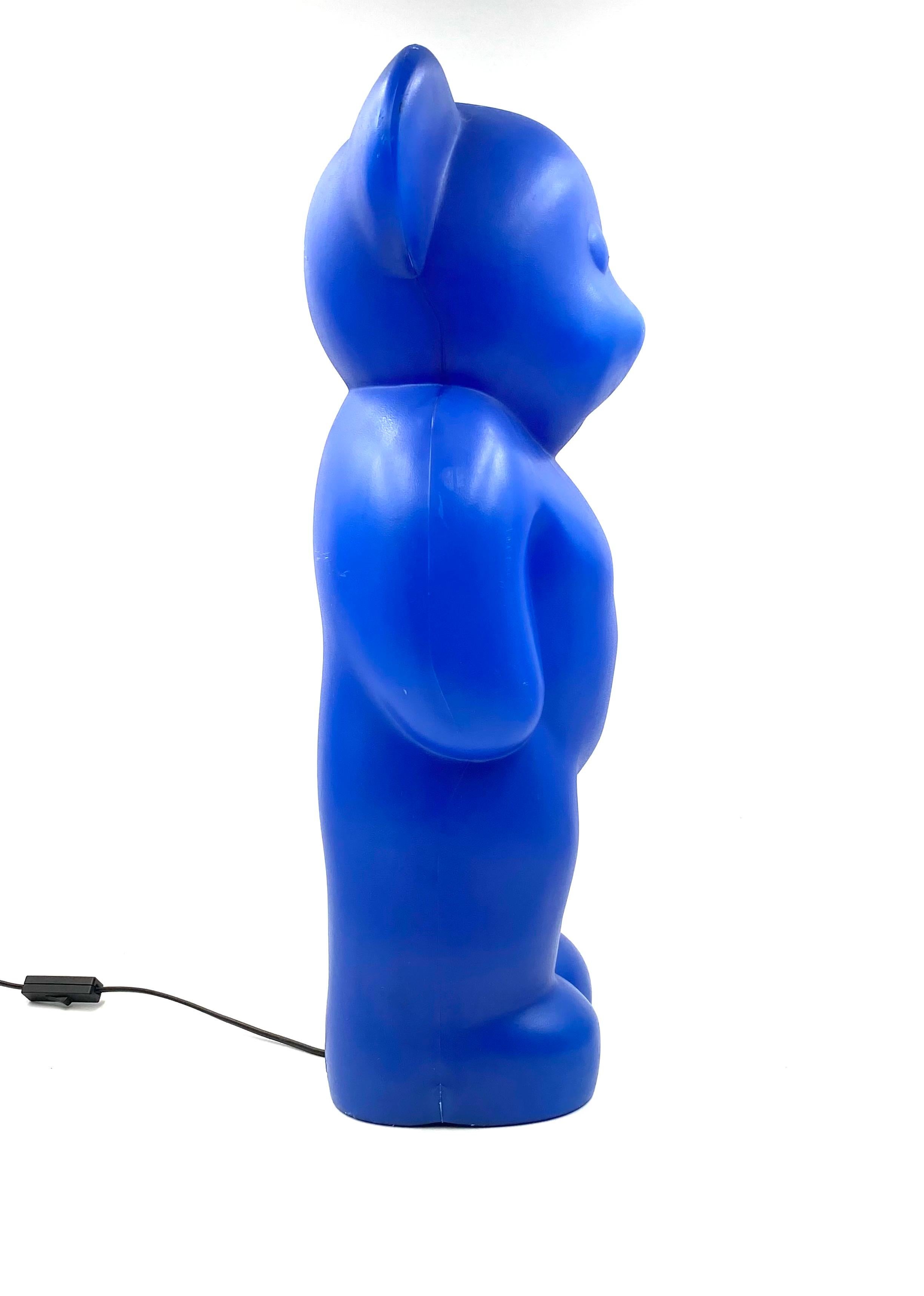 Postmodern Blue Bear Lamp, Heinz Klein for Elmar Flötotto, Germany, 1990s For Sale 4