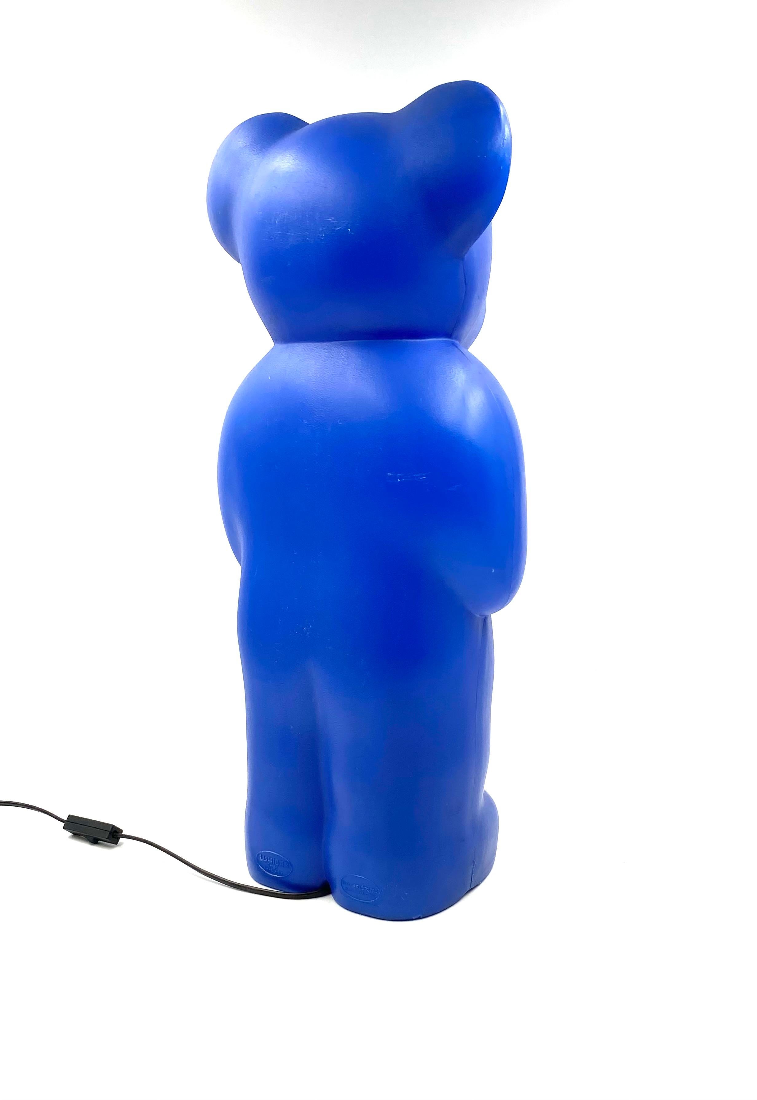 Postmodern Blue Bear Lamp, Heinz Klein for Elmar Flötotto, Germany, 1990s For Sale 5