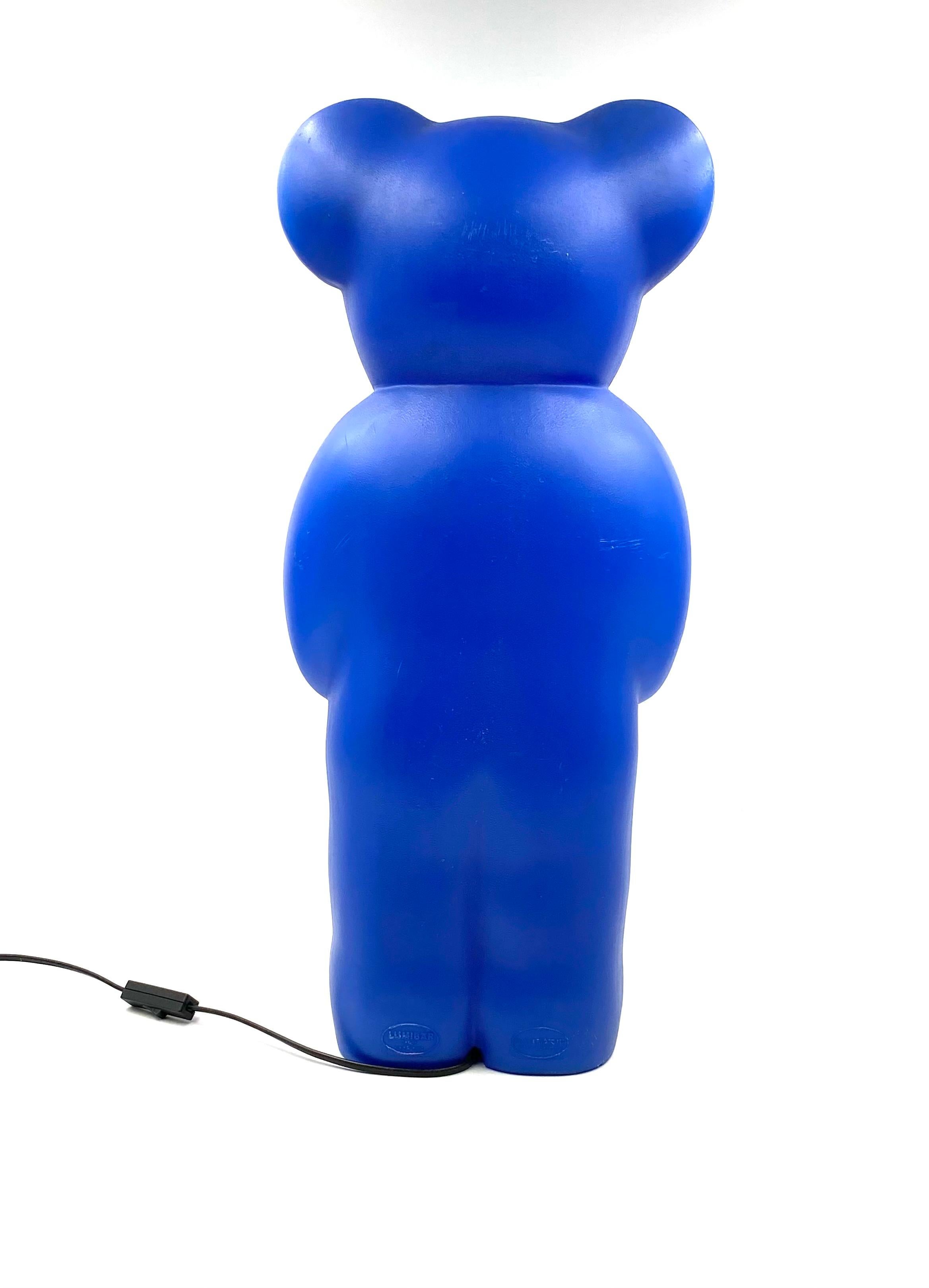 Lampe postmoderne Blue Bear, Heinz Klein pour Elmar Flötotto Allemagne 1990 en vente 5