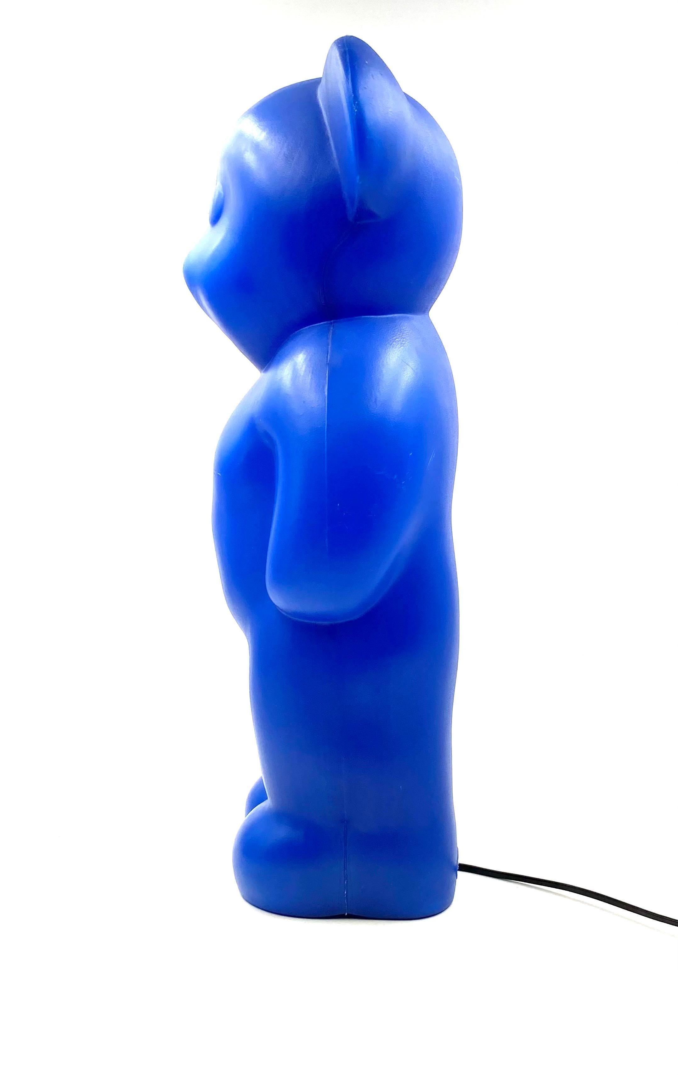 Postmodern Blue Bear Lamp, Heinz Klein for Elmar Flötotto, Germany, 1990s For Sale 7