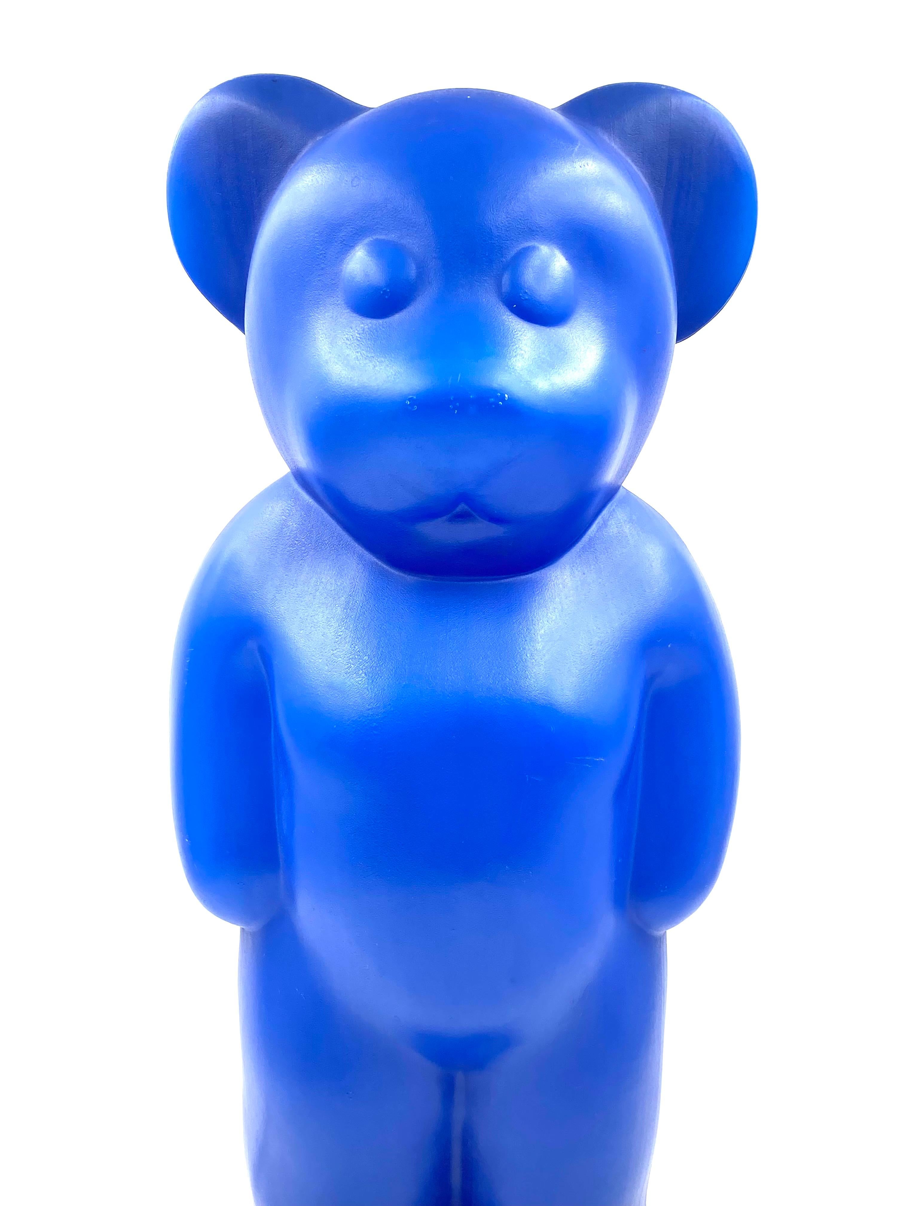 Postmodern Blue Bear Lamp, Heinz Klein for Elmar Flötotto, Germany, 1990s For Sale 1