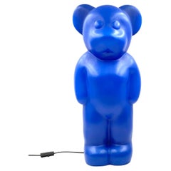 Vintage Postmodern Blue Bear Lamp, Heinz Klein for Elmar Flötotto, Germany, 1990s
