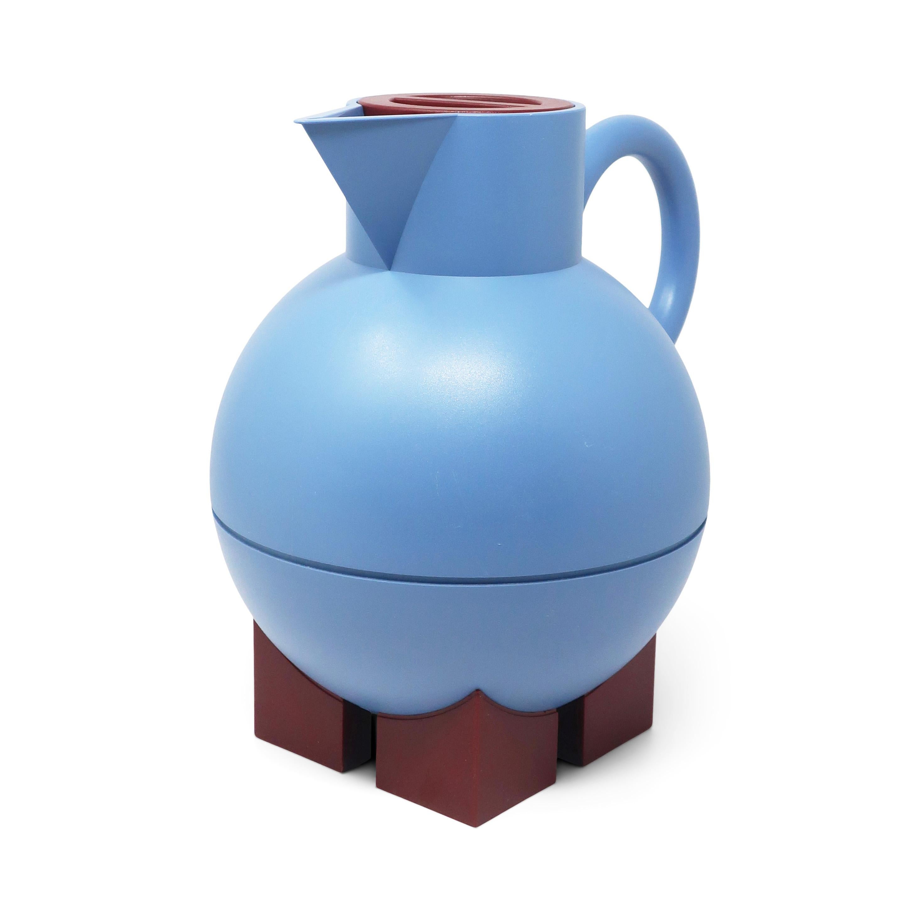 Postmodern Blue Euclid Thermos by Michael Graves for Alessi In Good Condition In Brooklyn, NY