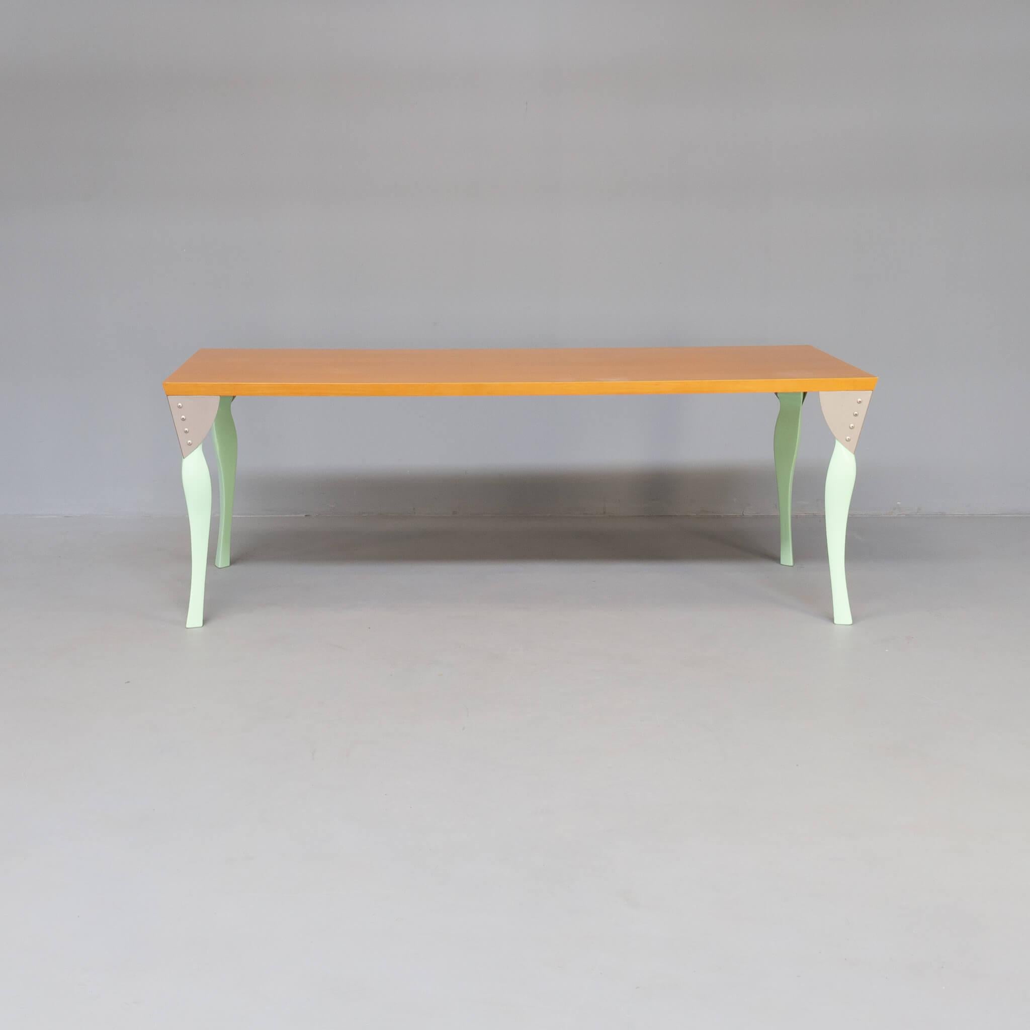 Veneer Postmodern Borek Sipek dining table for Scarabas