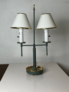Lámpara Bouillotte Postmoderna Verdigris y Latón