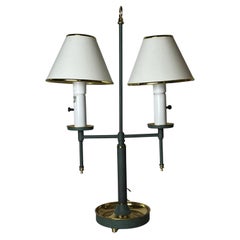 Postmodern Bouillotte Lamp Verdigris and Brass