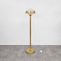 Lampadaire postmoderne en laiton de Kamenický Šenov / Preciosa, années 1980