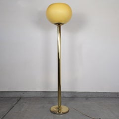 Postmodern Brass Floor Lamp by Rainbow Lamp Company, c1980s