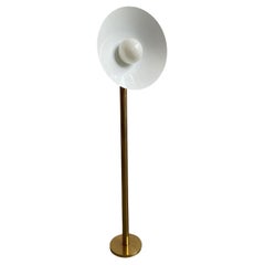 Postmodern Brass Globe Floor Lamp