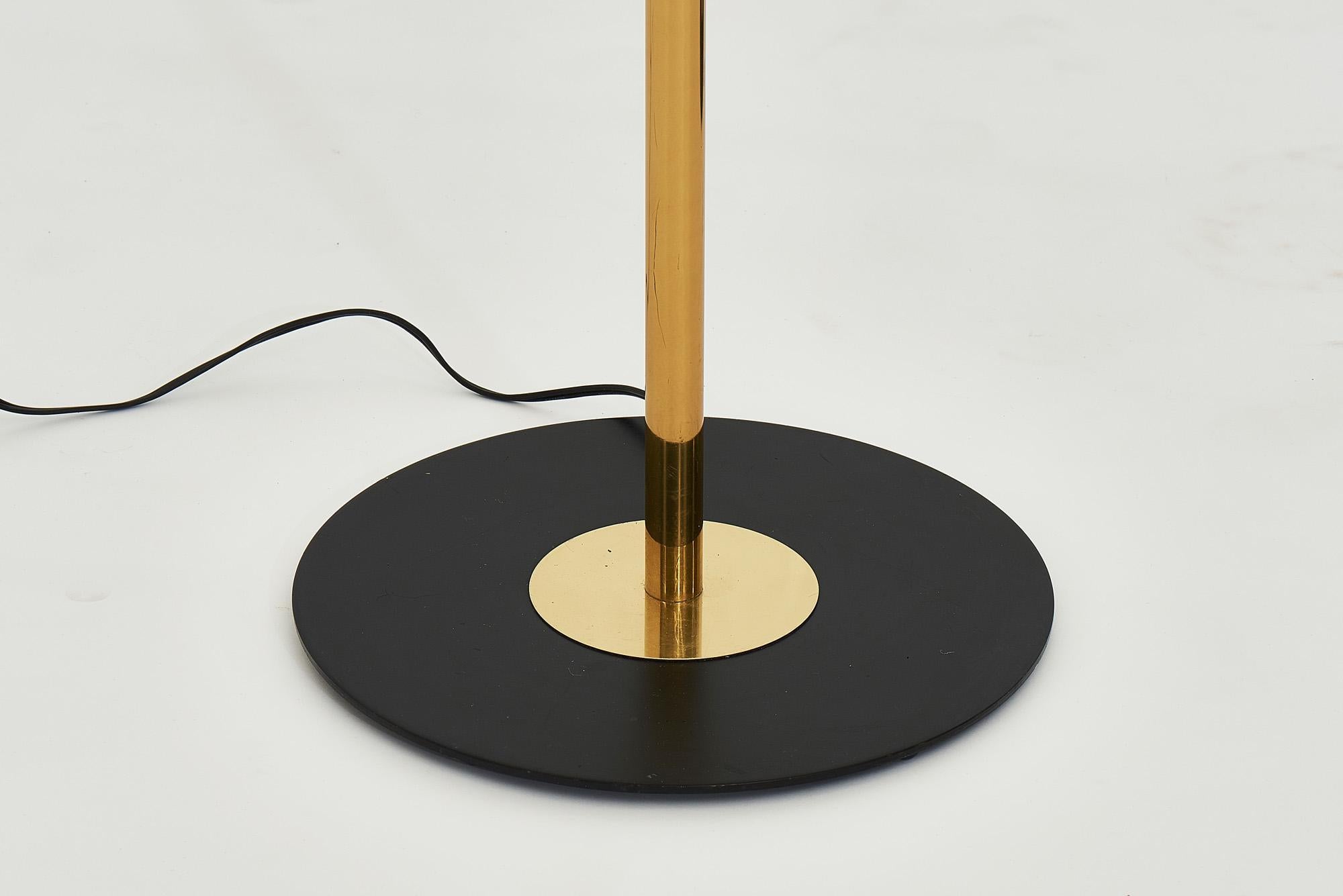 American Postmodern Brass Torchiere Floor Lamps, 1980