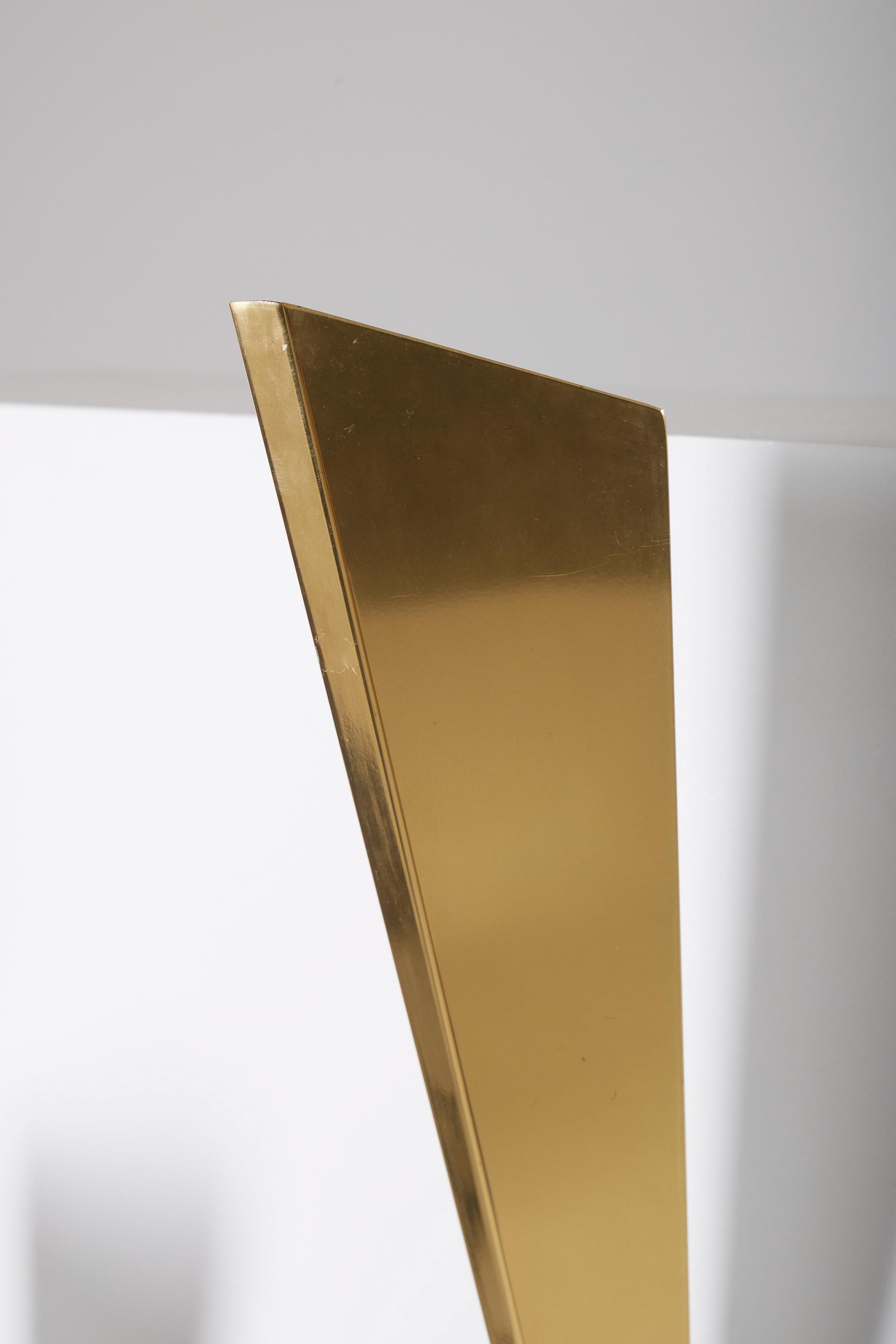 Postmodern brass wall sconces For Sale 1