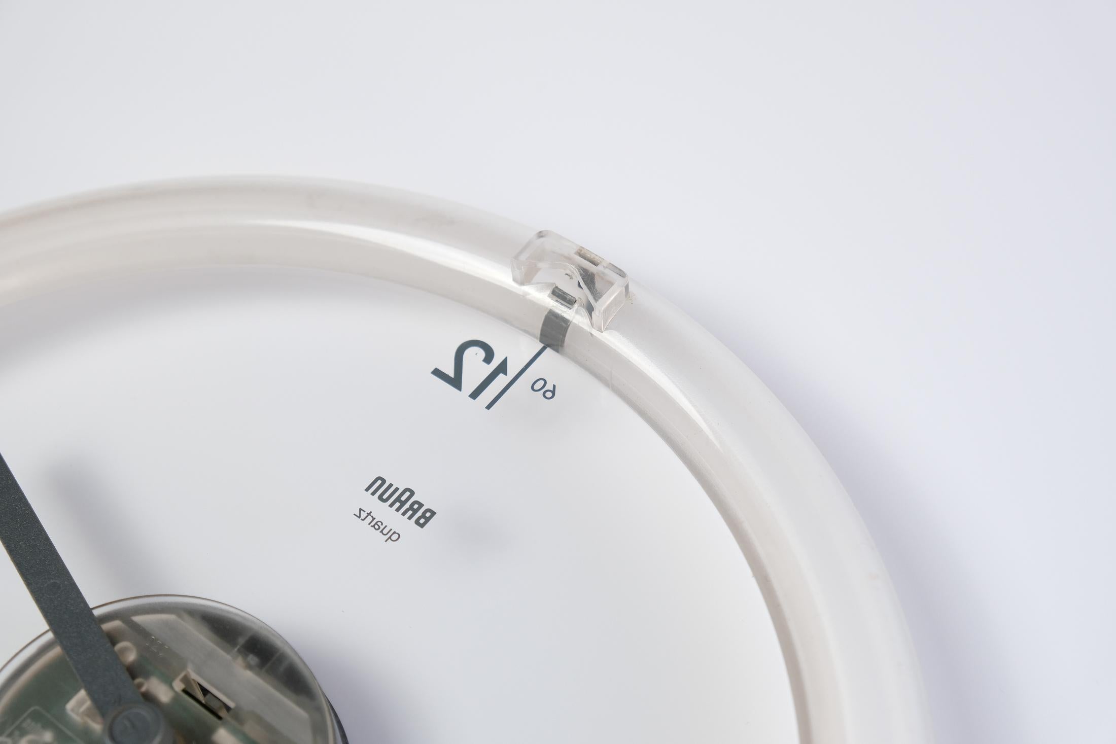 Reloj de pared postmoderno BRAUN Modelo ABW-35 de Dietrich Lubs, Alemania 1988 5