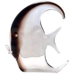 Postmodern Brown Murano Glass Fish Decorative Figure by Vincenzo Nason, Italy