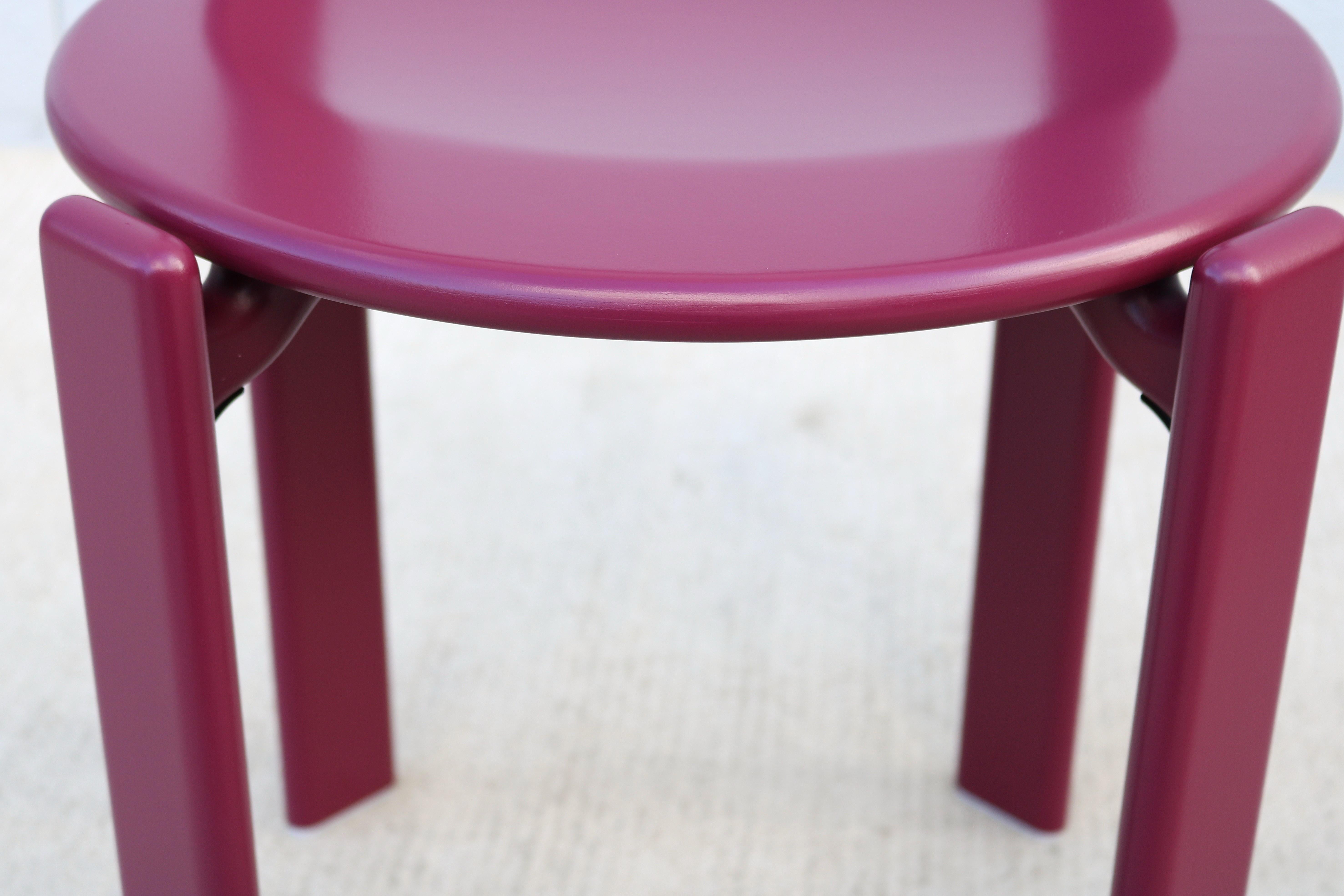 Postmodern Bruno Rey for Dietiker and Hay Rey Stackable Dining Chairs - Set of 8 For Sale 7