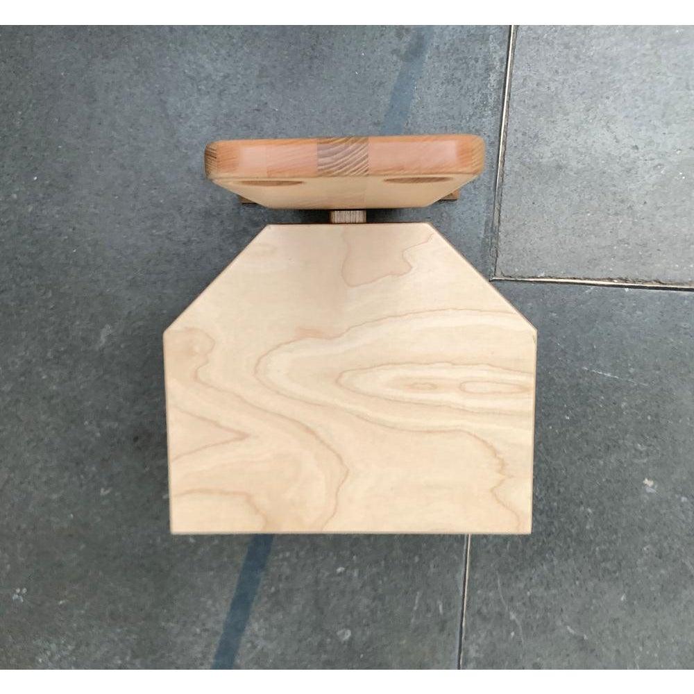 Postmodern Brutalist Wooden Children Chair, 1990s For Sale 13