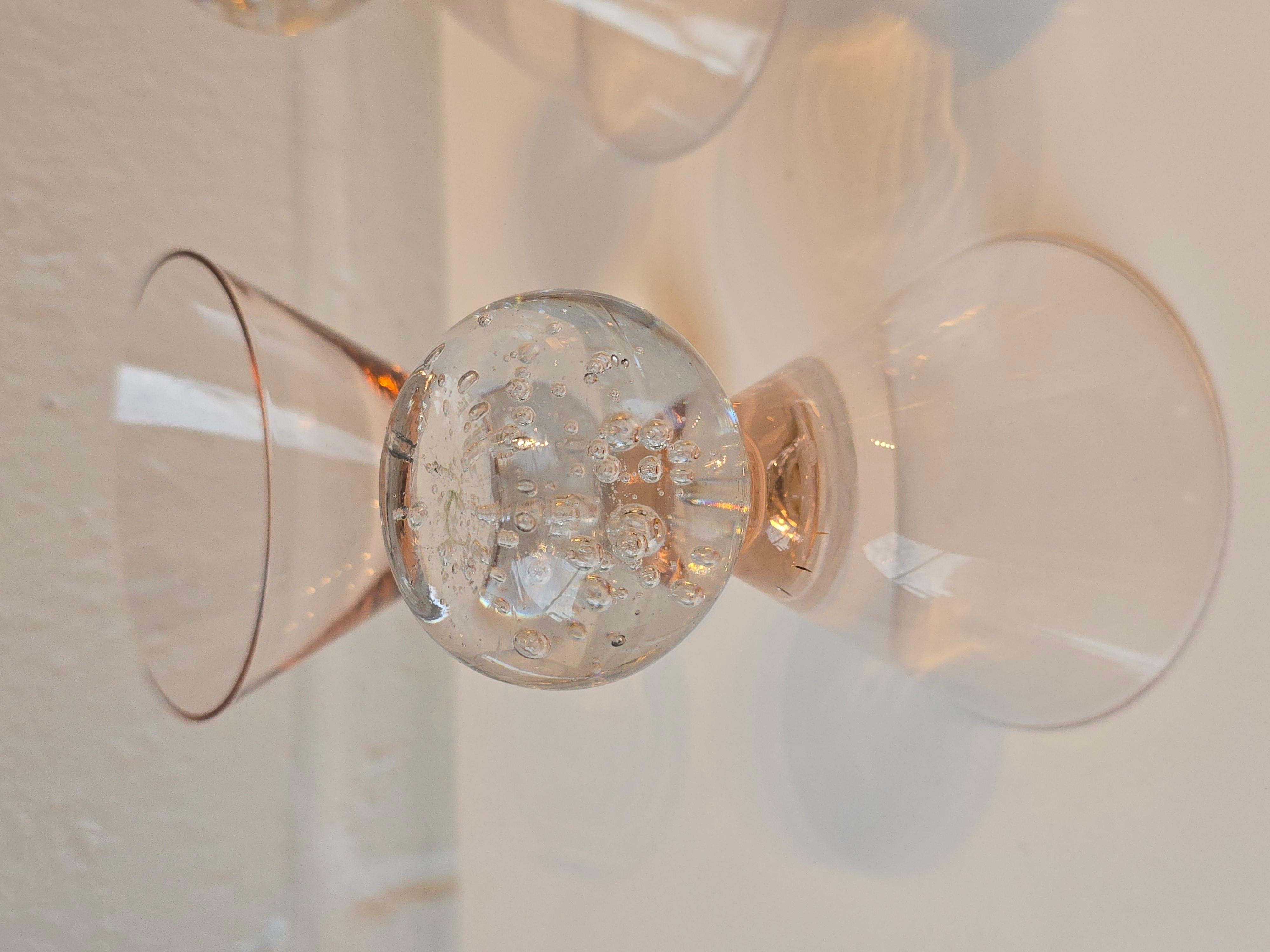 Postmodern Bubble Martini Liquor Cocktail Set of 4 en venta 2