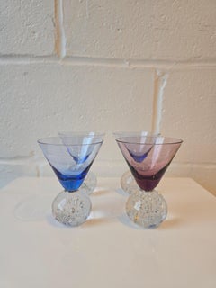 Postmodern Bubble Martini Liquor Cocktail Set of 4