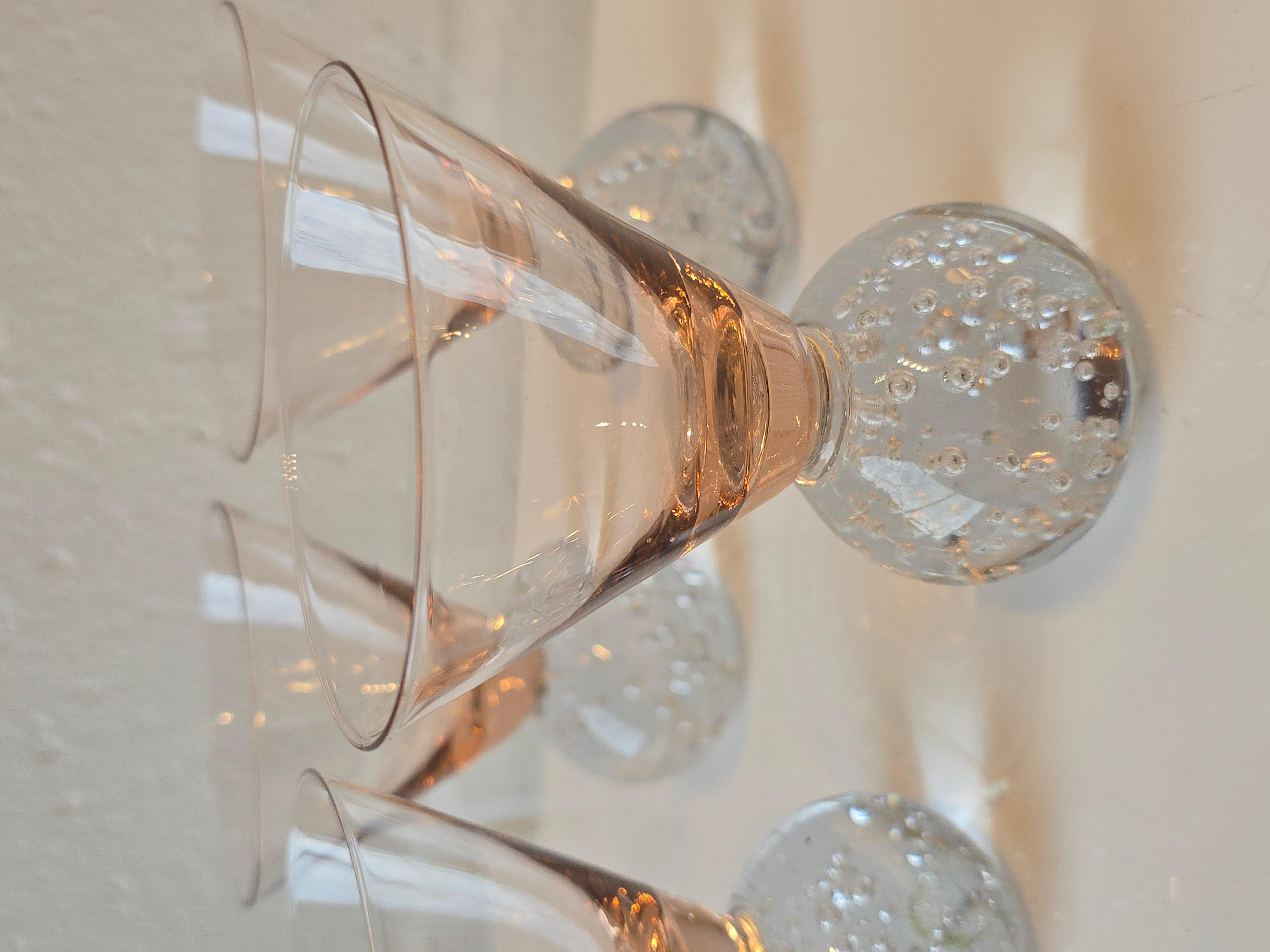 Postmodern Bubble Martini Liquor Cocktail Set of 4 Otro en venta