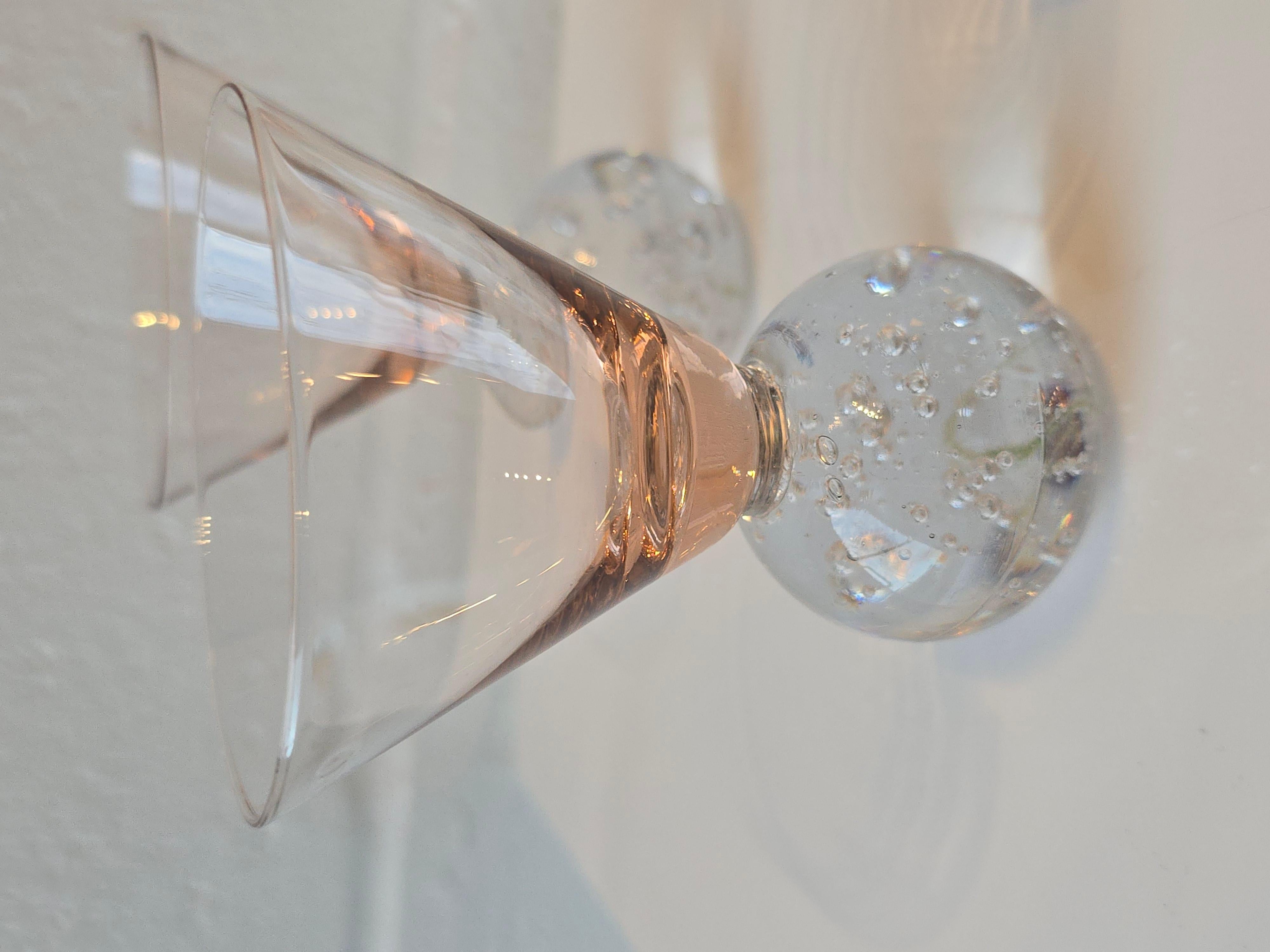 Postmodern Bubble Martini Liquor Cocktail Set of 4 en Bueno estado para la venta en Toronto, ON