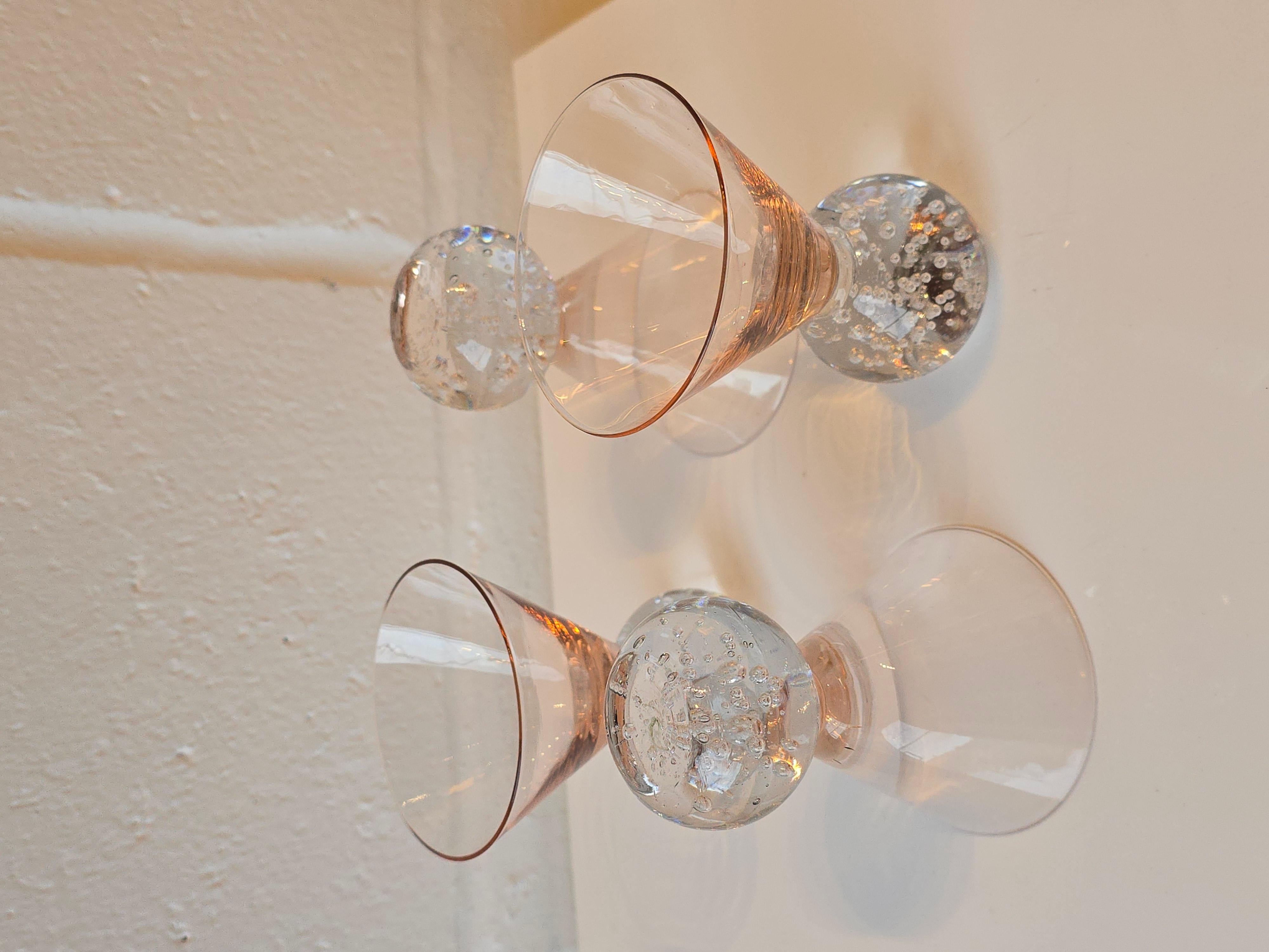 Postmodern Bubble Martini Liquor Cocktail Set of 4 en venta 1