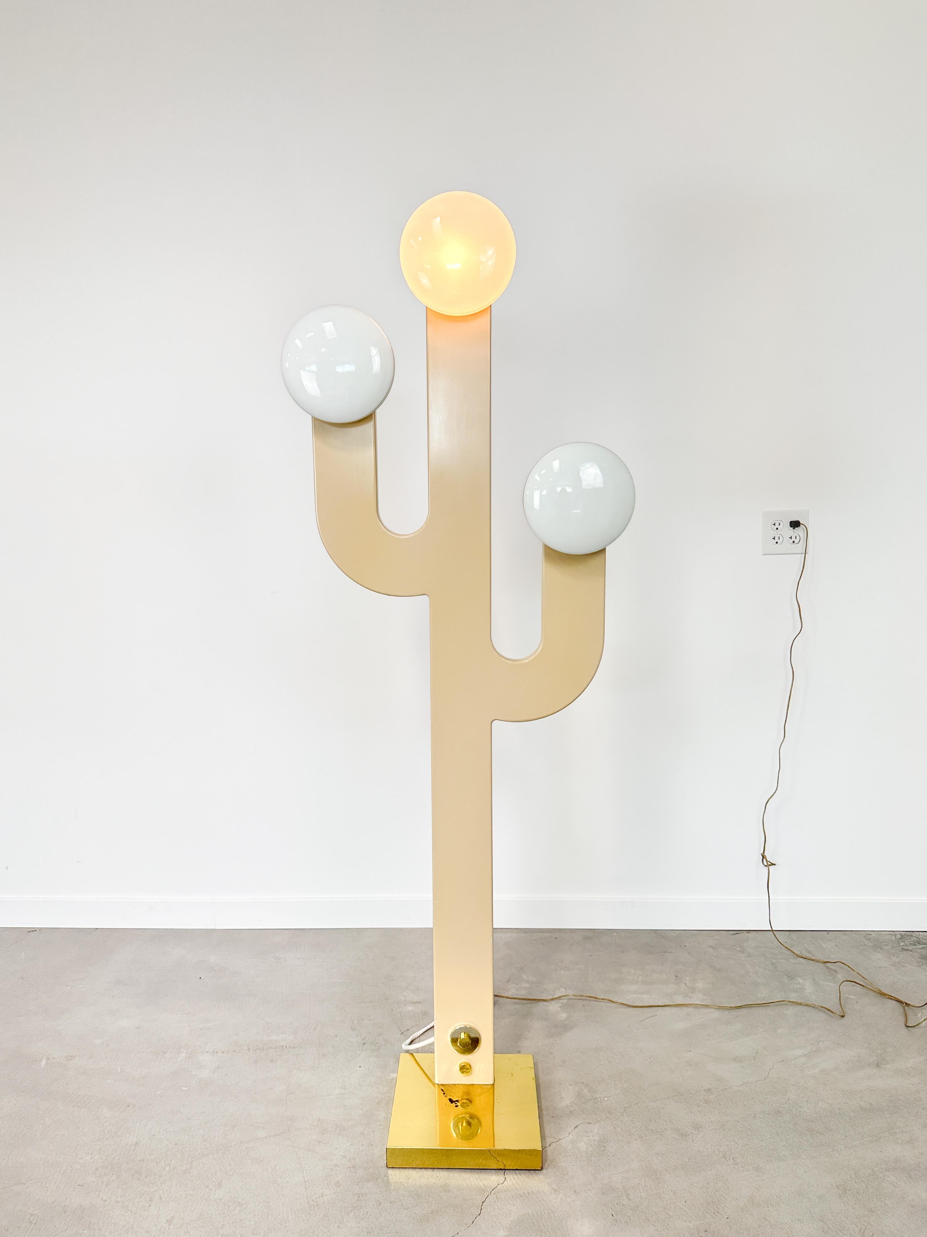 Unknown 1980s Postmodern Cactus Floor Lamp