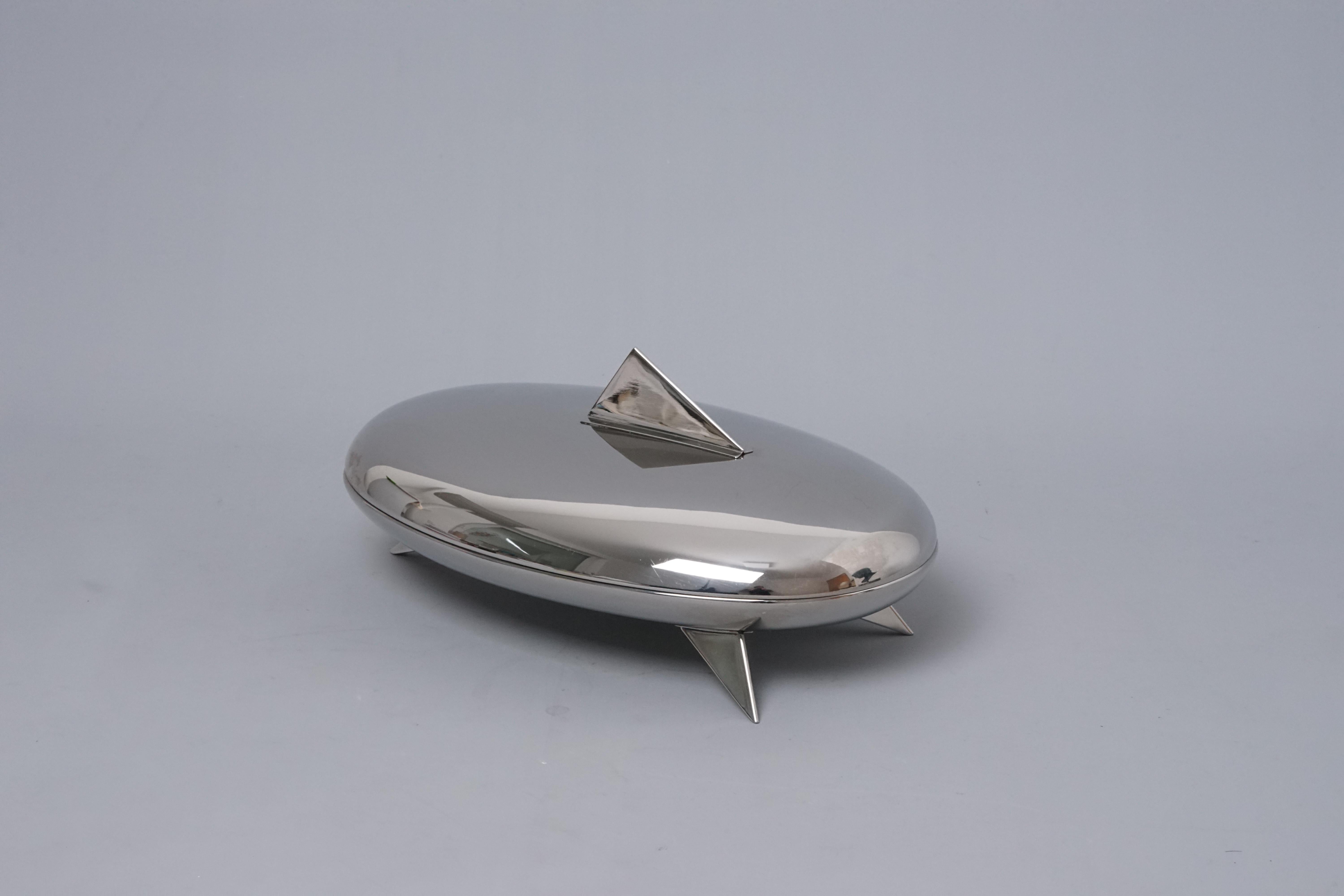 Metal Postmodern  Candy Bowl Peyrano by Alessandro Mendini for Alessi