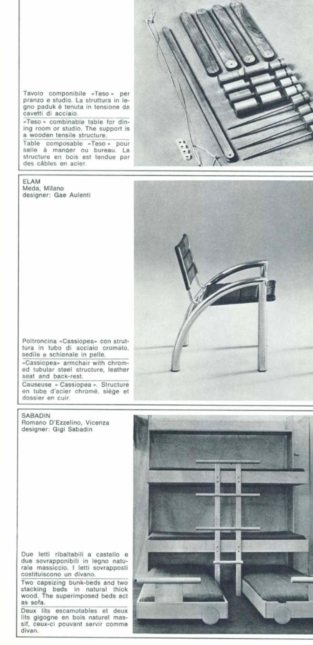 Fauteuil postmoderne en cuir « Cassiopea » de Gae Aulenti pour Elam, Italie, 1976 en vente 6