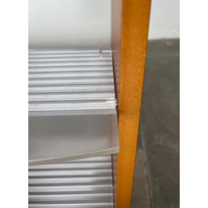 Postmodern CD Rack Tower in Wood, Metal and Plastic from Ezech, 1980s For Sale 8