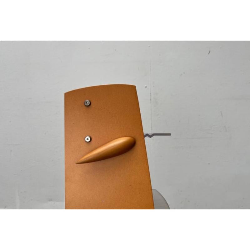 Postmodern CD Rack Tower in Wood, Metal and Plastic from Ezech, 1980s For Sale 10
