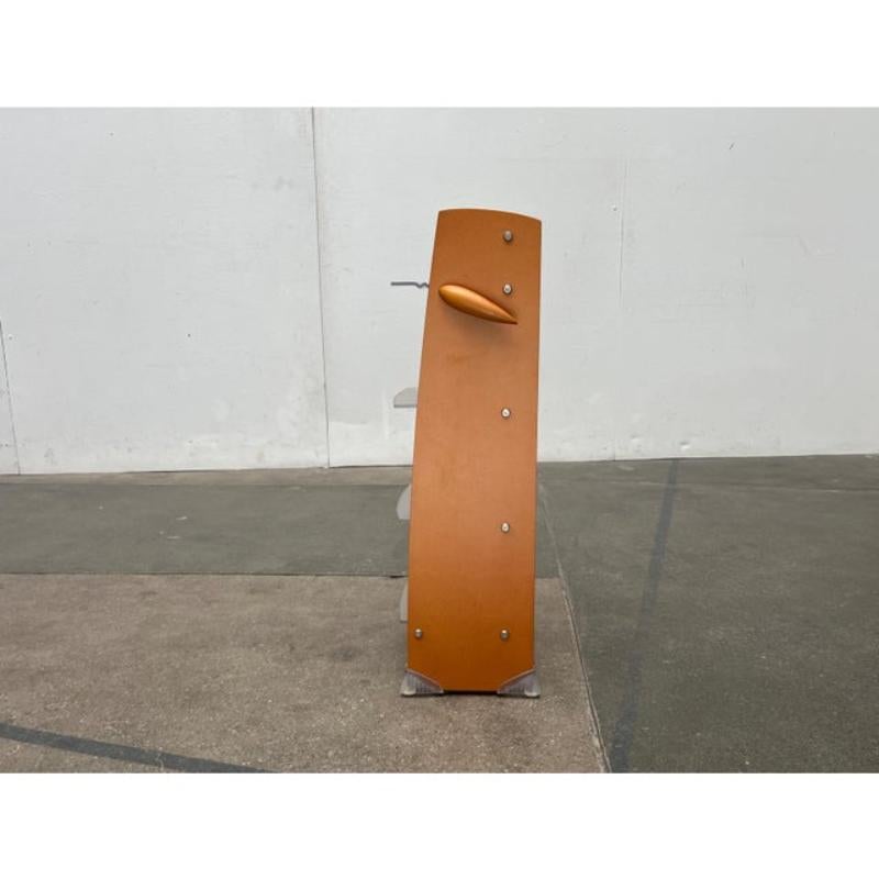 Postmodern CD Rack Tower in Wood, Metal and Plastic from Ezech, 1980s For Sale 11