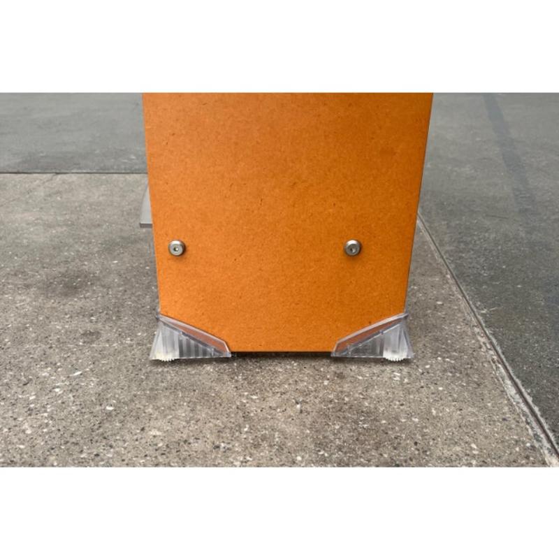 Postmodern CD Rack Tower in Wood, Metal and Plastic from Ezech, 1980s For Sale 4