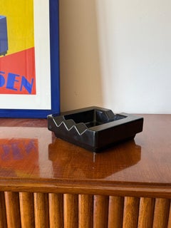 Postmodern ceramic ashtray, in the manner of Ettore Sottsass, the Mambruco, Italy