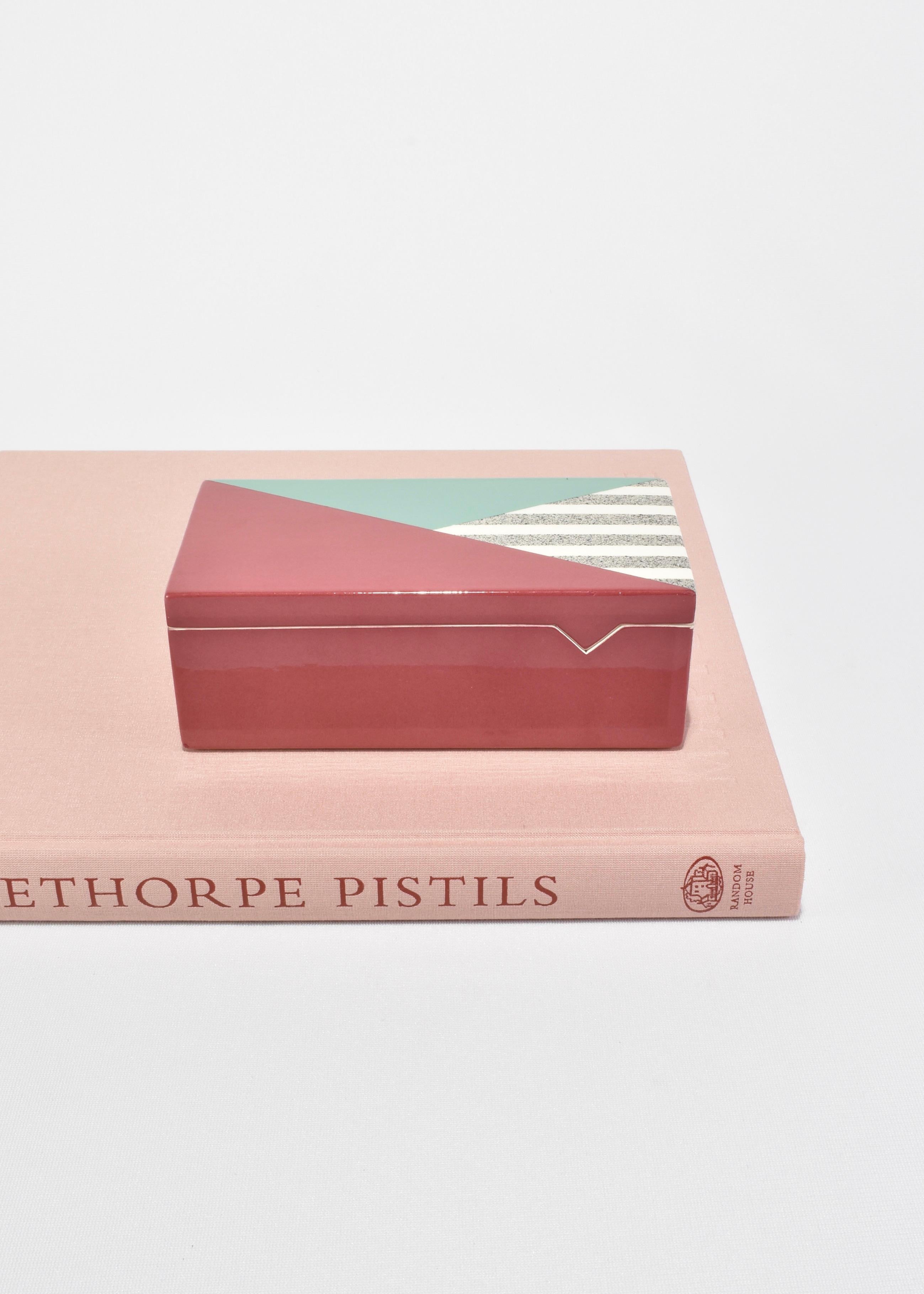 Postmodern Ceramic Box For Sale 1