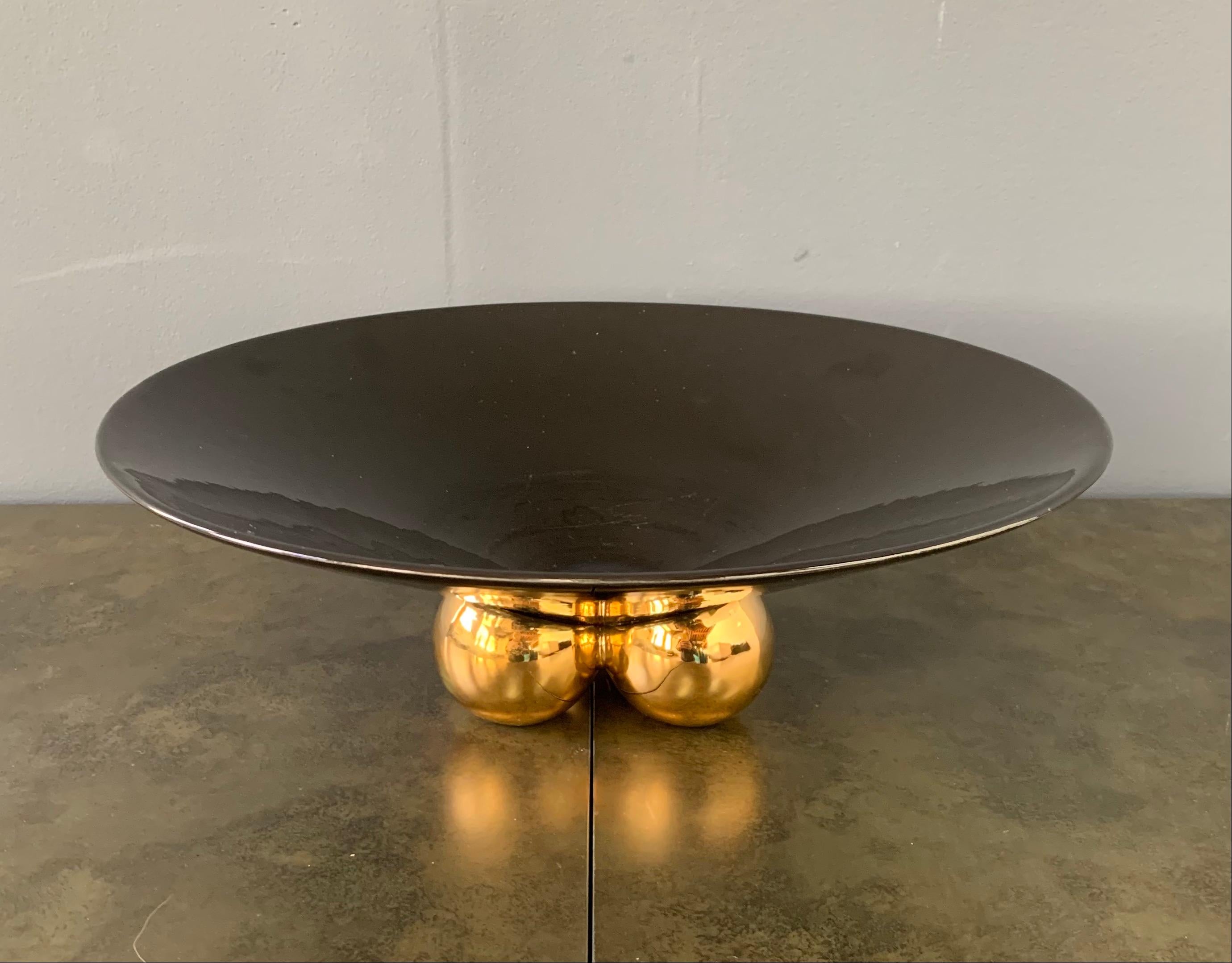 Post-Modern Postmodern Ceramic Centerpiece Bowl by Jaru