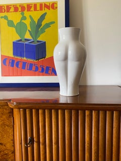 Postmodern ceramic 'Femme' vase, Baba, Vallauris France ca. 1980s