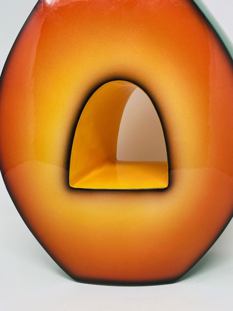 Post-Modern Postmodern Ceramic Fred Stodder Architectural Vase