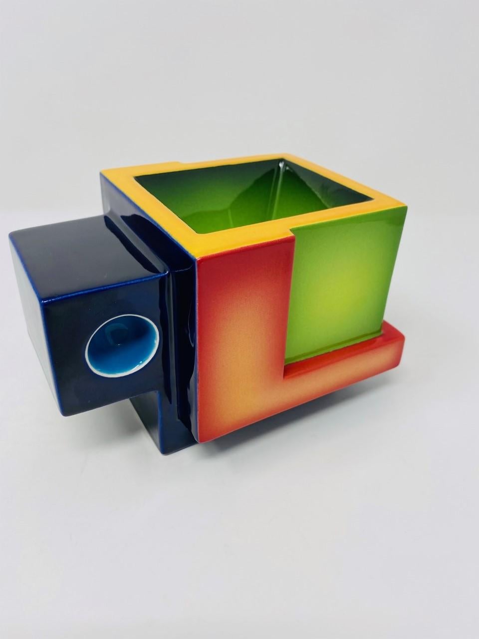 Postmodern Ceramic Fred Stodder Geometric Mug 3