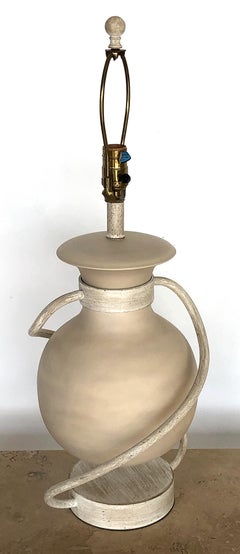 Postmodern Ceramic/Metal Floating Sphere Table Lamps