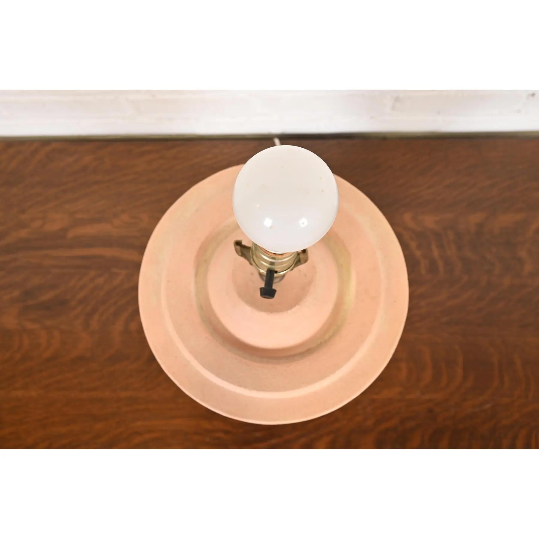 20th Century Postmodern Ceramic Tiered Table Lamp For Sale