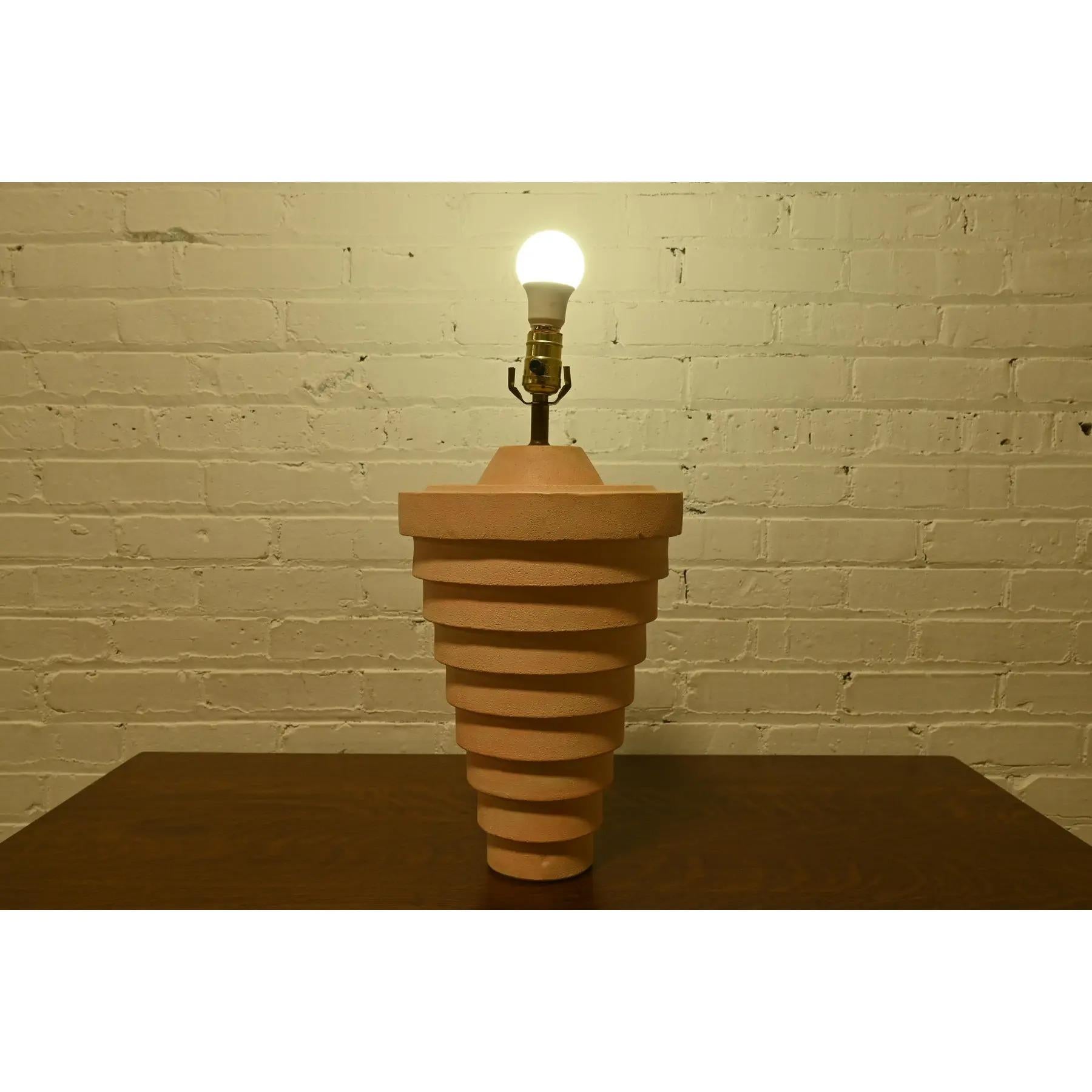 Postmodern Ceramic Tiered Table Lamp For Sale 1