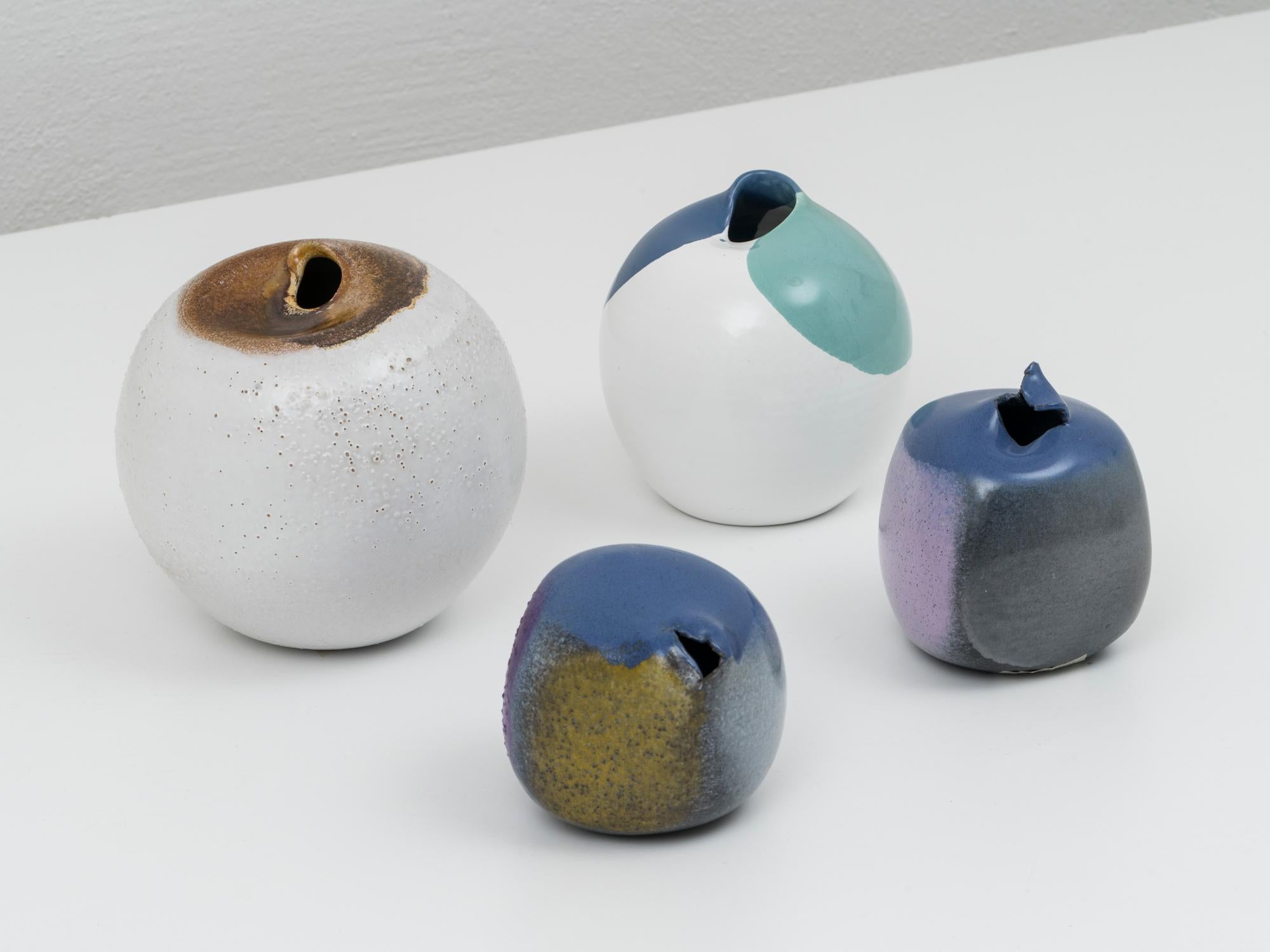 Postmodern Ceramic Vase by Pino Castagna, 1990s In Good Condition For Sale In Koper, SI