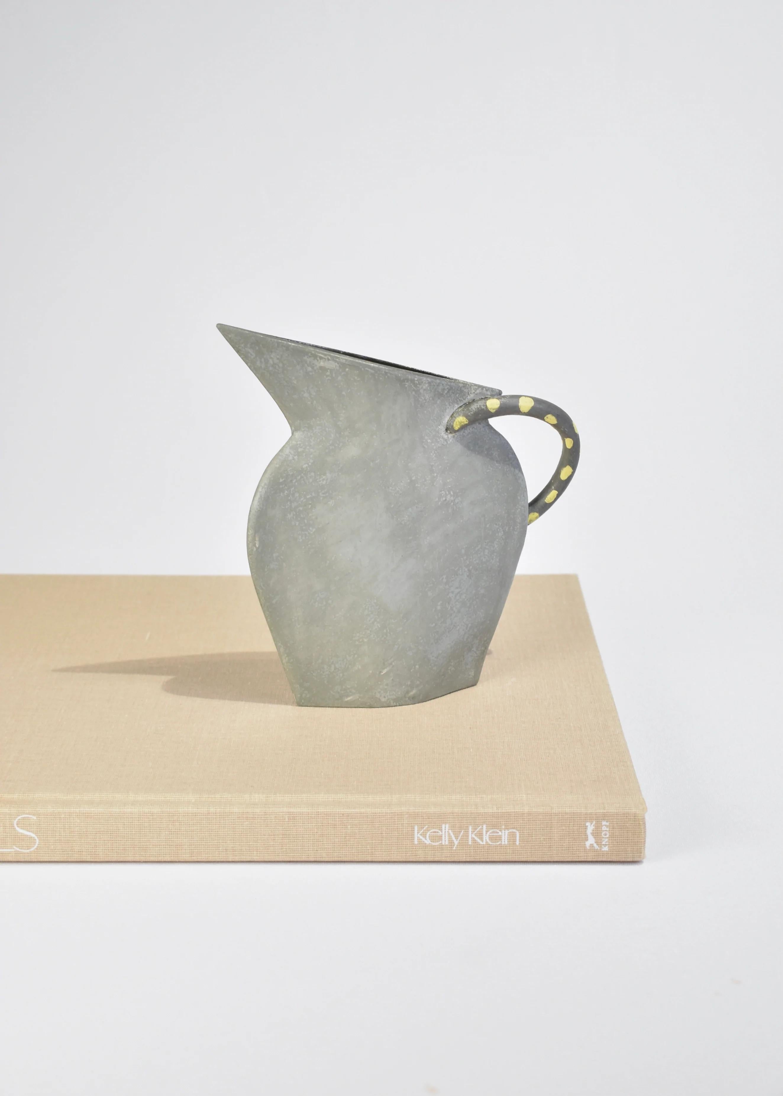 Hand-Crafted Postmodern Ceramic Vase