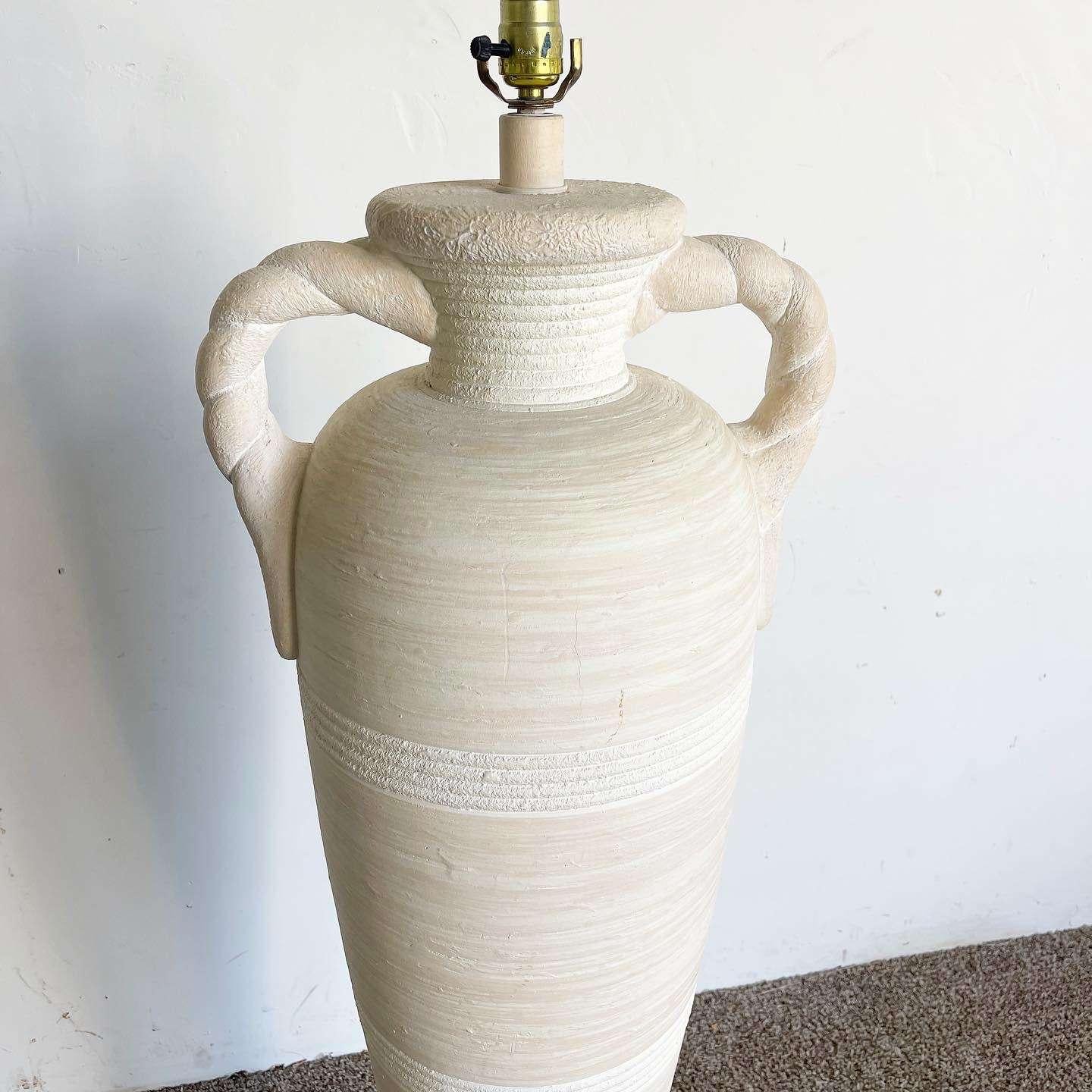 Postmodern Ceramic Vase With Handles Floor Lamp by Pacific Coast Lighting For Sale 1